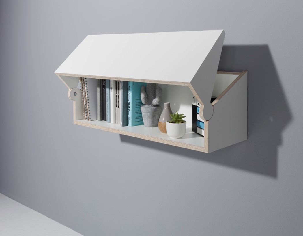 Simplicity，white，desk，bookshelf，