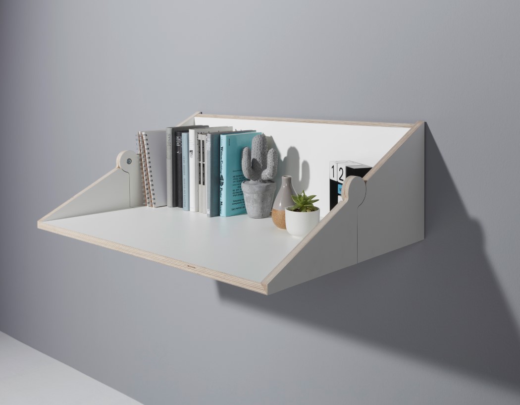 Simplicity，white，desk，bookshelf，