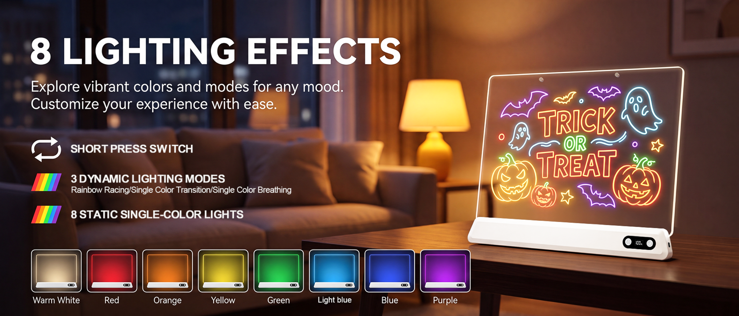 Luminous Sketchpad，Drawing board lamp，Children's drawing board，