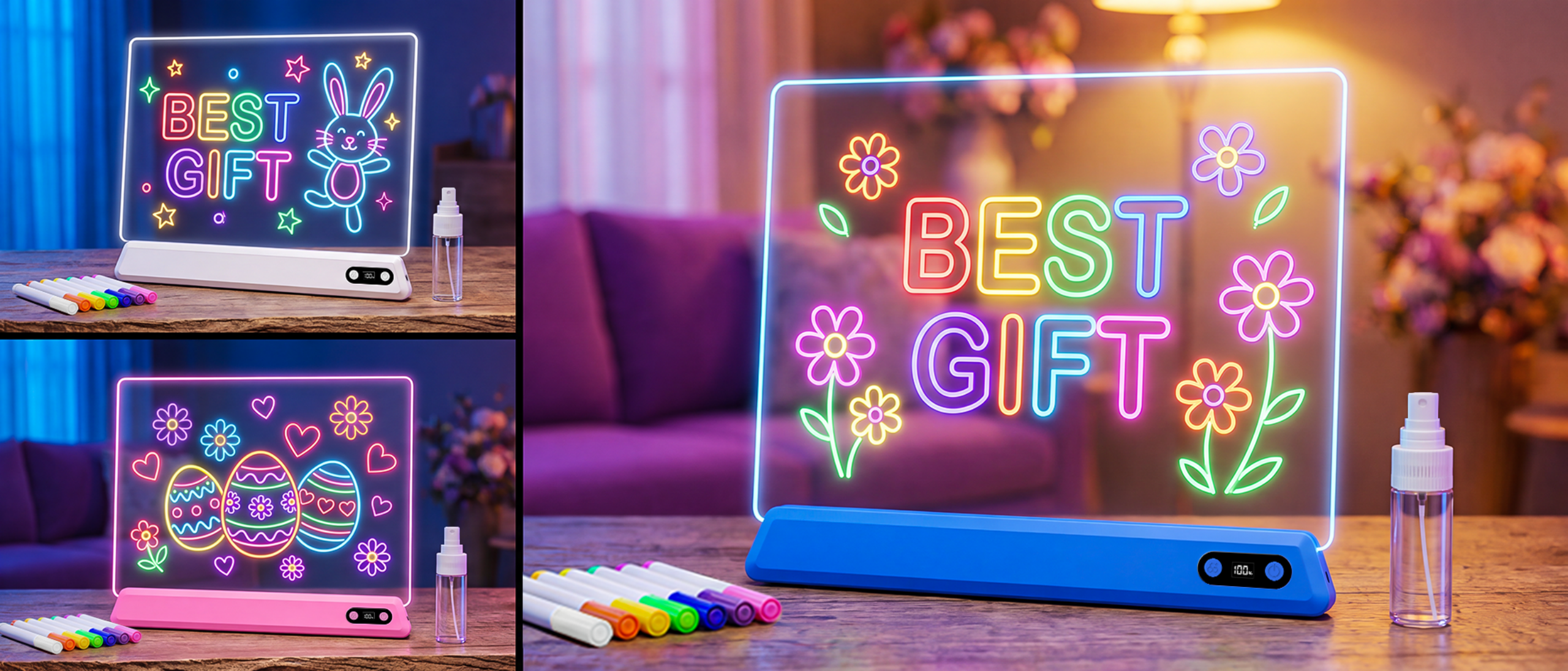 Luminous Sketchpad，Drawing board lamp，Children's drawing board，