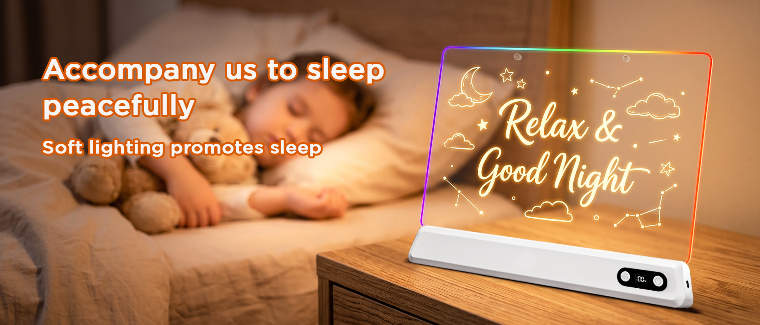 Luminous Sketchpad，Drawing board lamp，Children's drawing board，