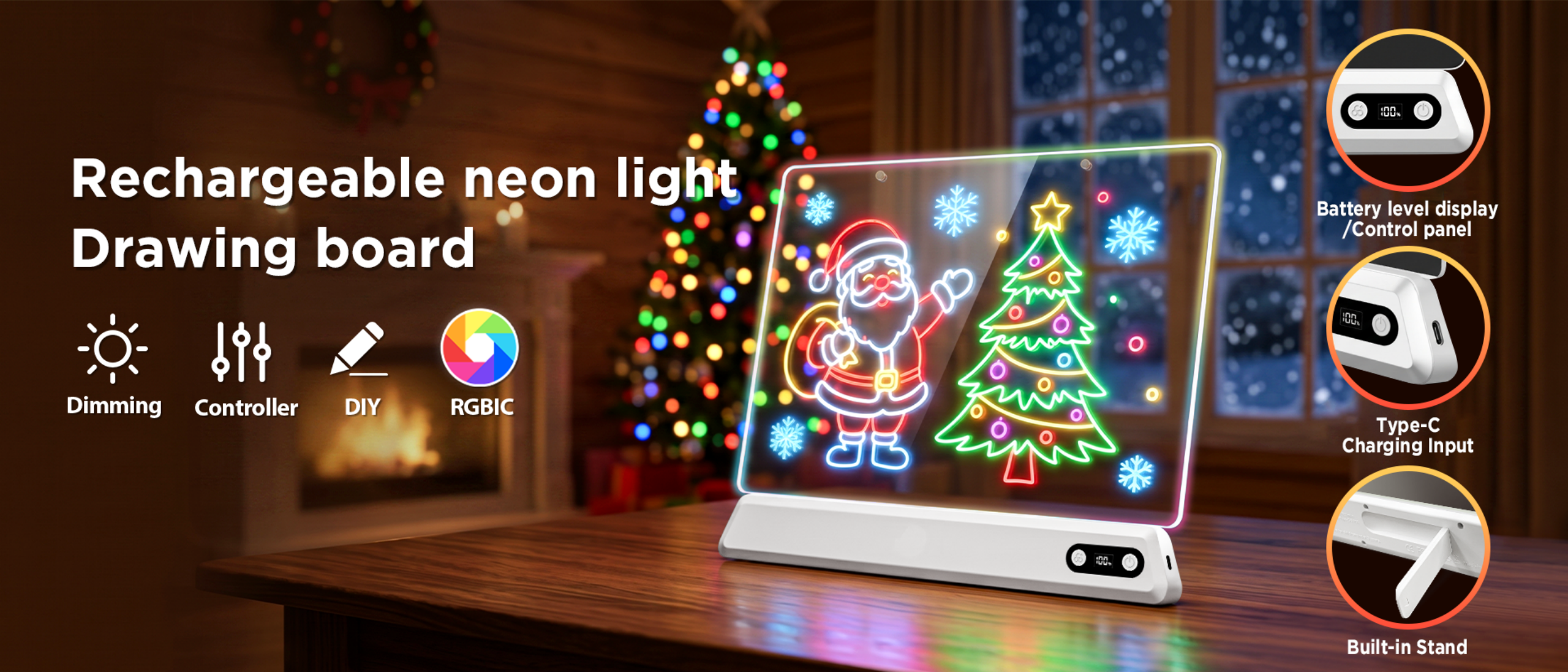 Luminous Sketchpad，Drawing board lamp，Children's drawing board，