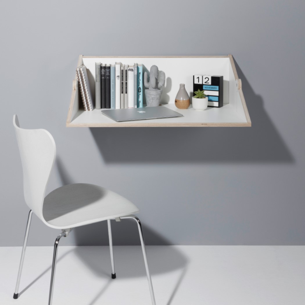 Simplicity，white，desk，bookshelf，