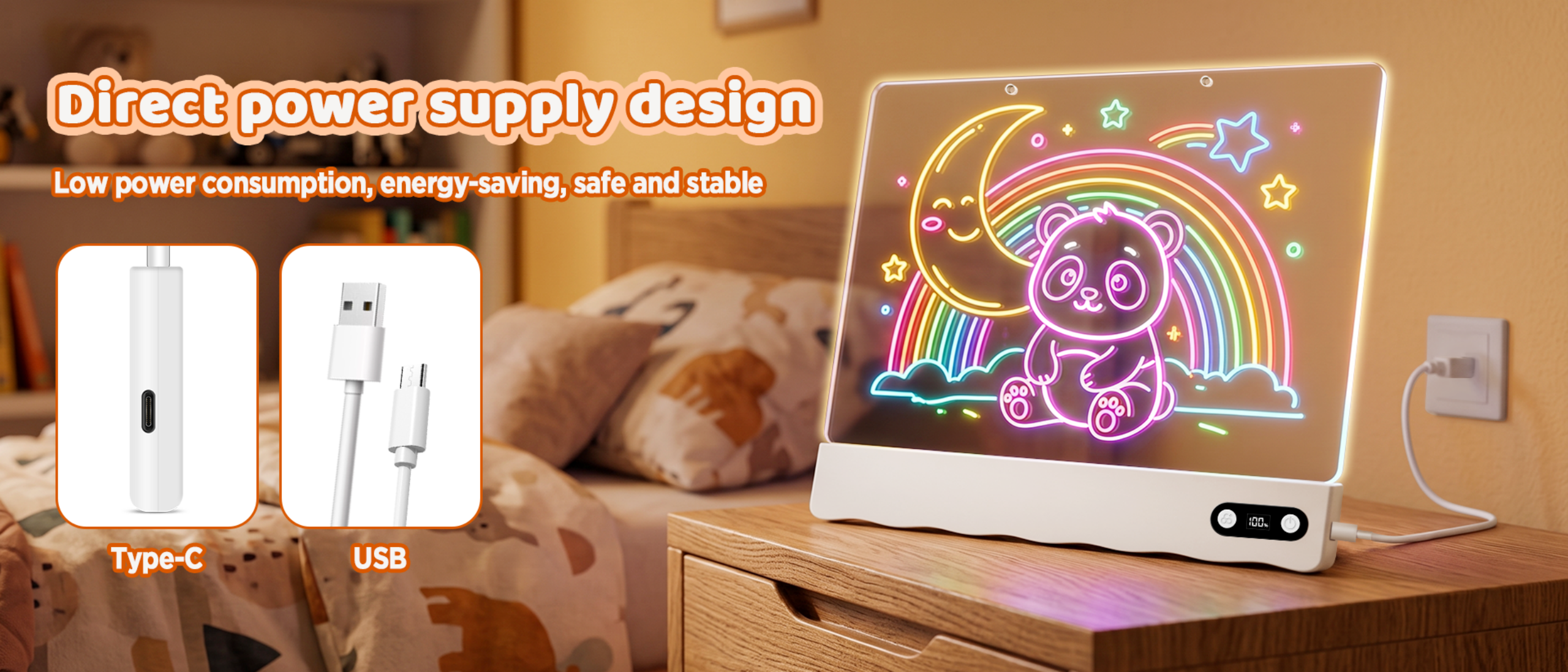 Drawing board lamp，Luminous Sketchpad，Drawing board，