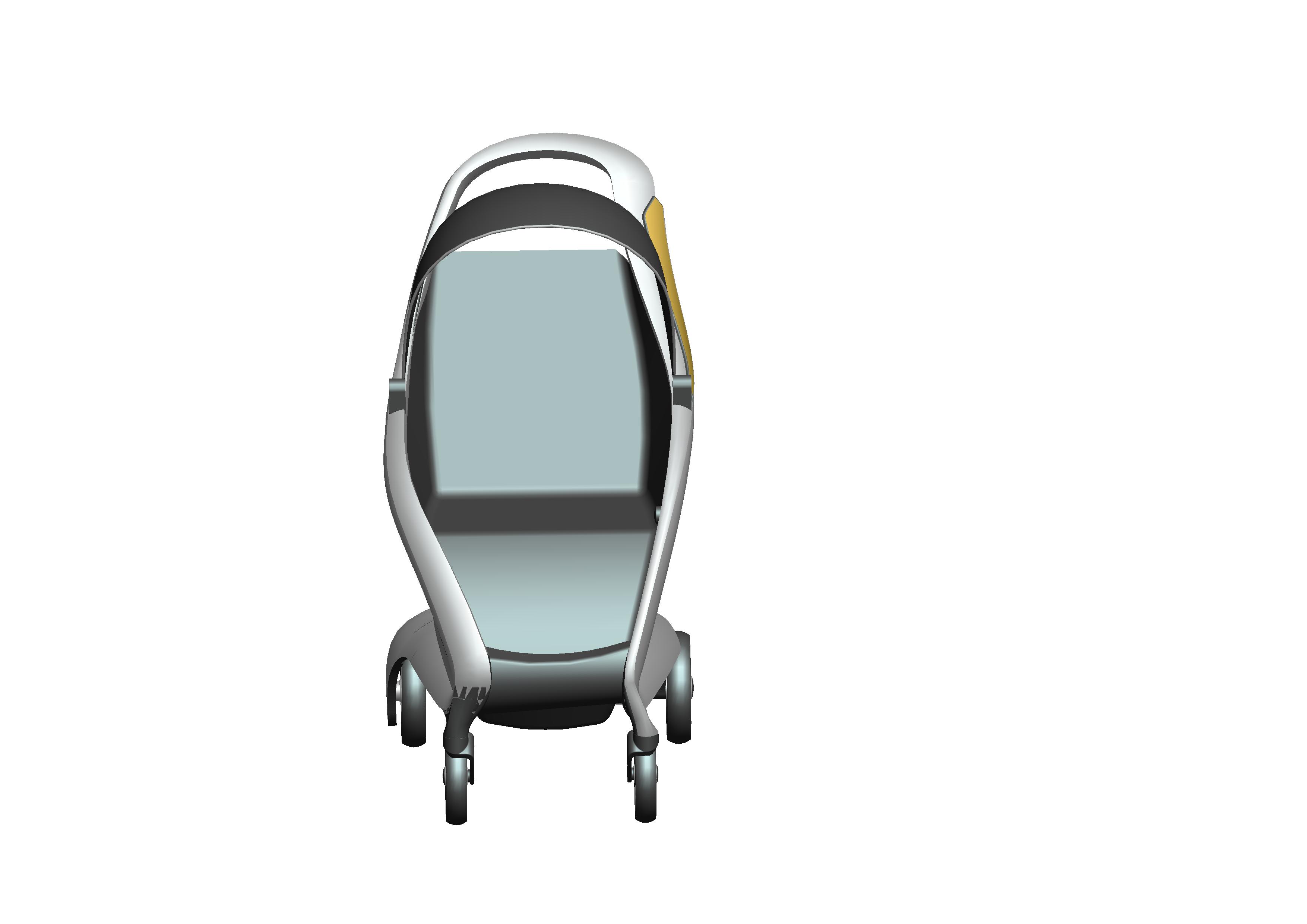 Large curved asymmetric stroller，