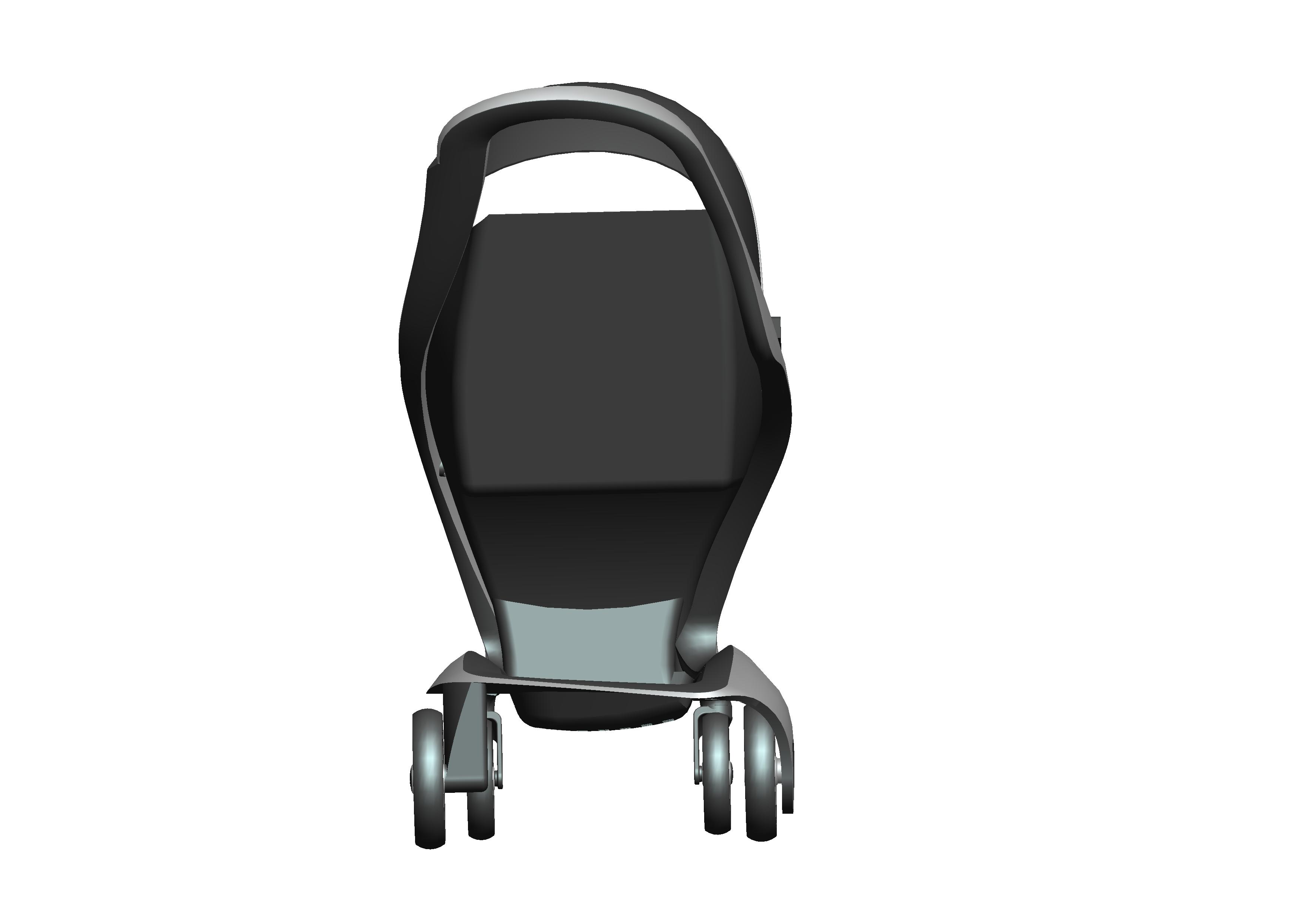 Large curved asymmetric stroller，