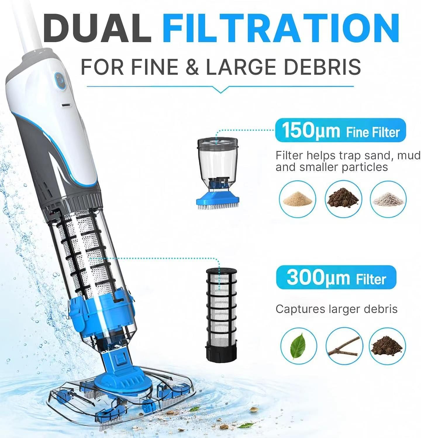 Pool vacuum, pool cleaning robot，