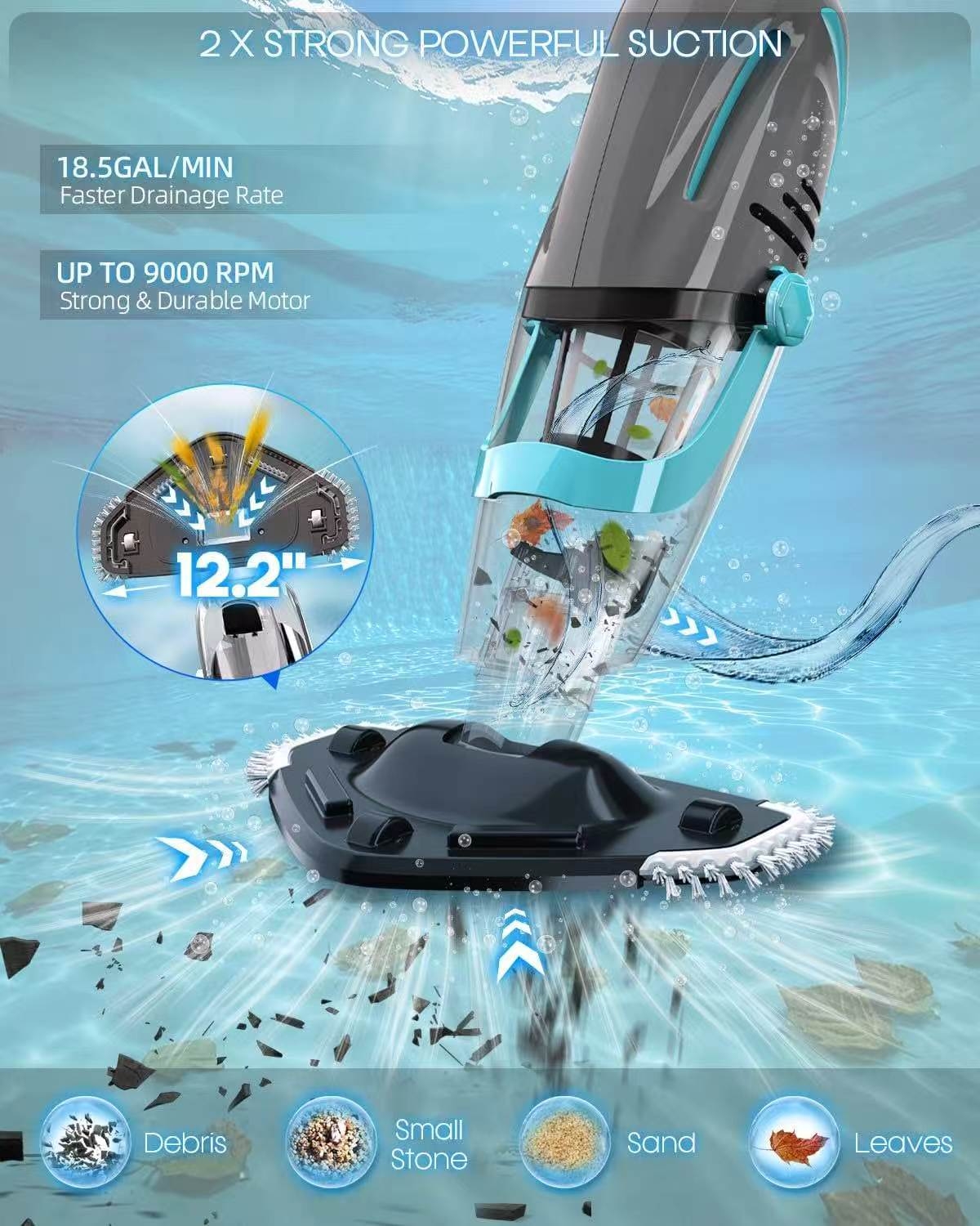 Pool vacuum, pool cleaning robot，