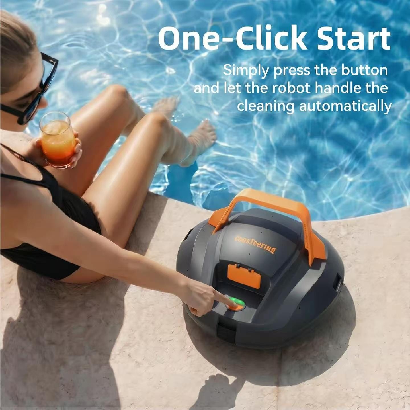 Pool vacuum, pool cleaning robot，