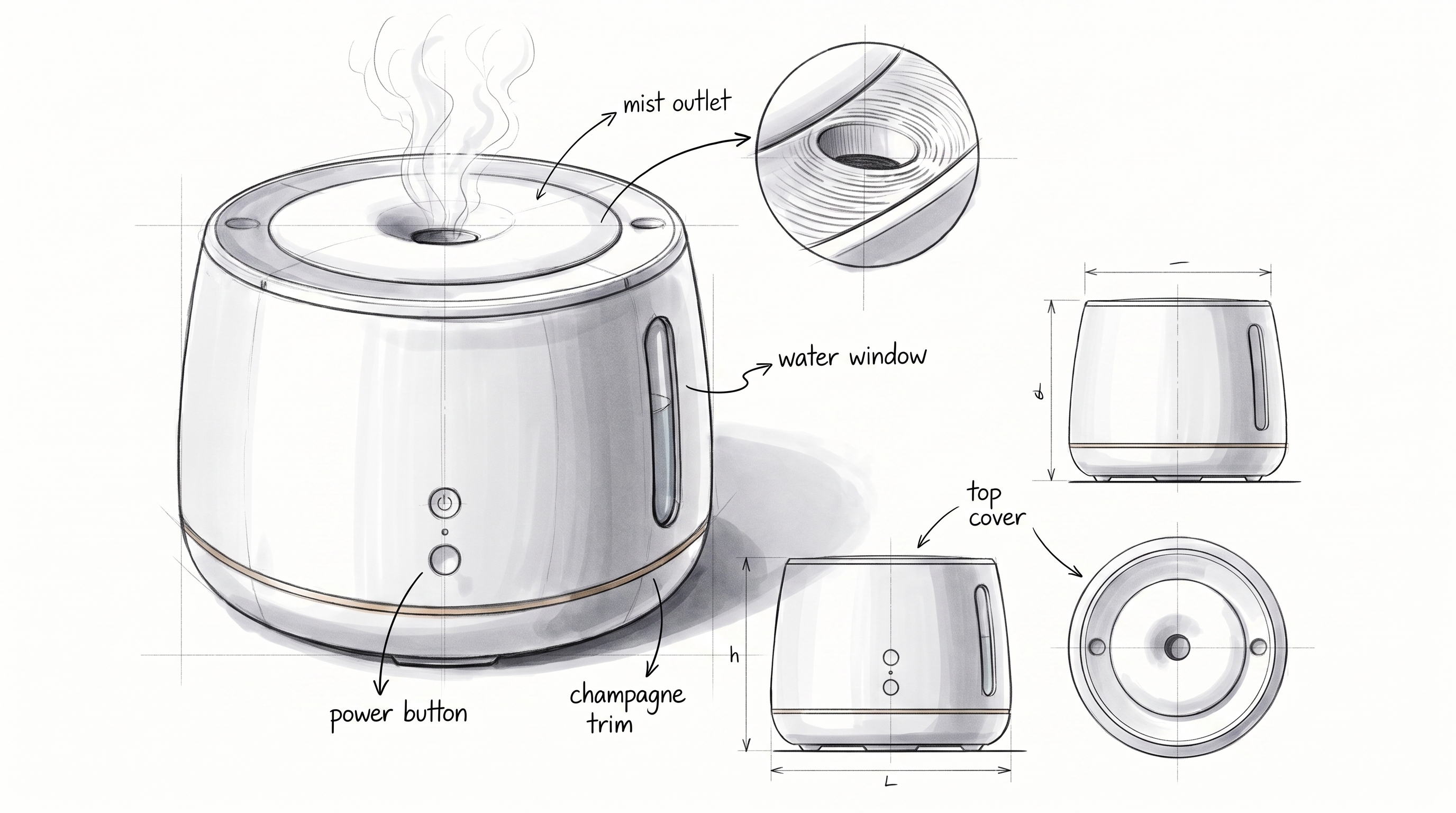 Humidifier · AI Design · Product Design，