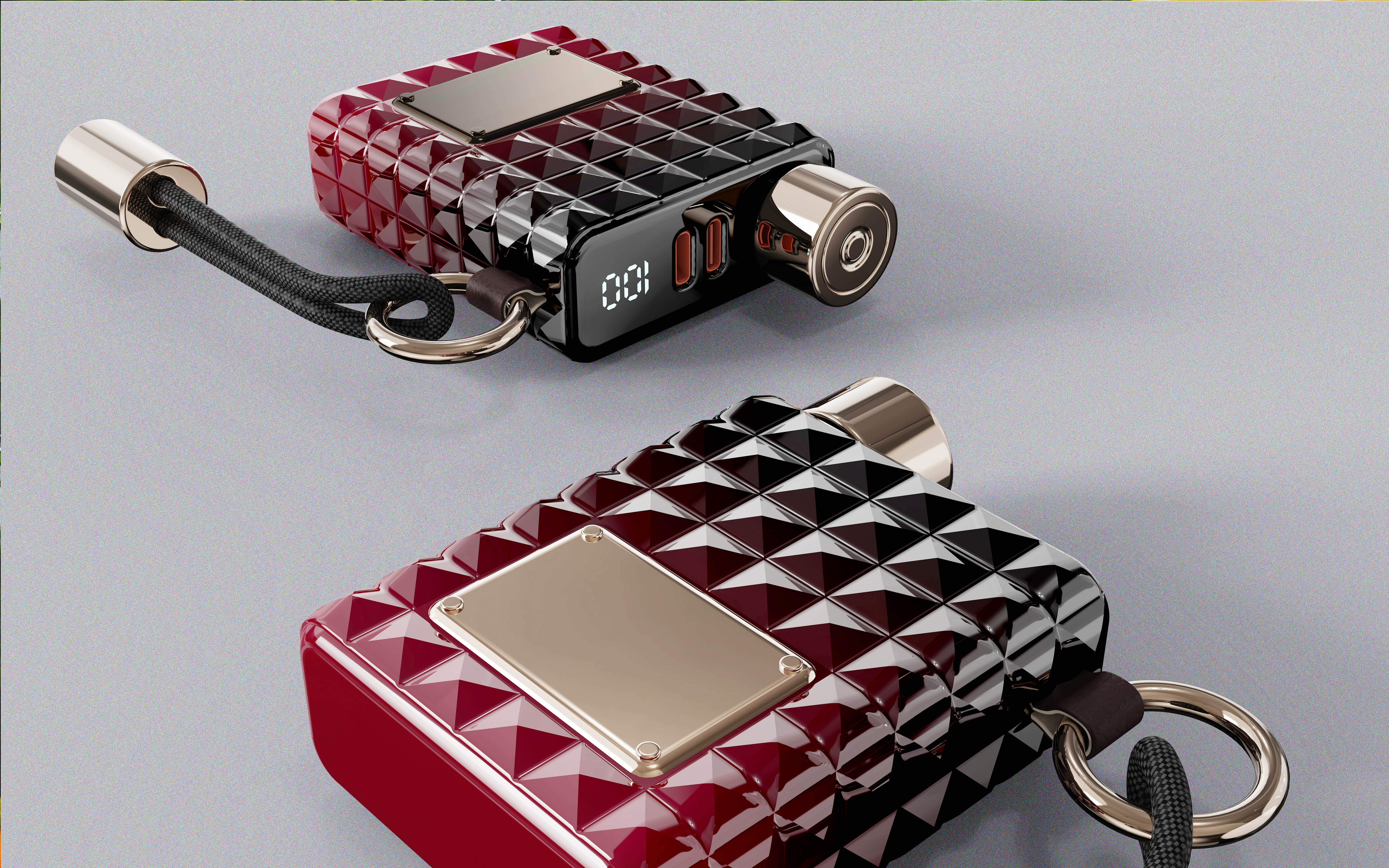 10000mAh，Mini charging treasure，Portable，Perfume bottle，Gradient，Baoma Group，sense of luxury，Exquisite feeling，