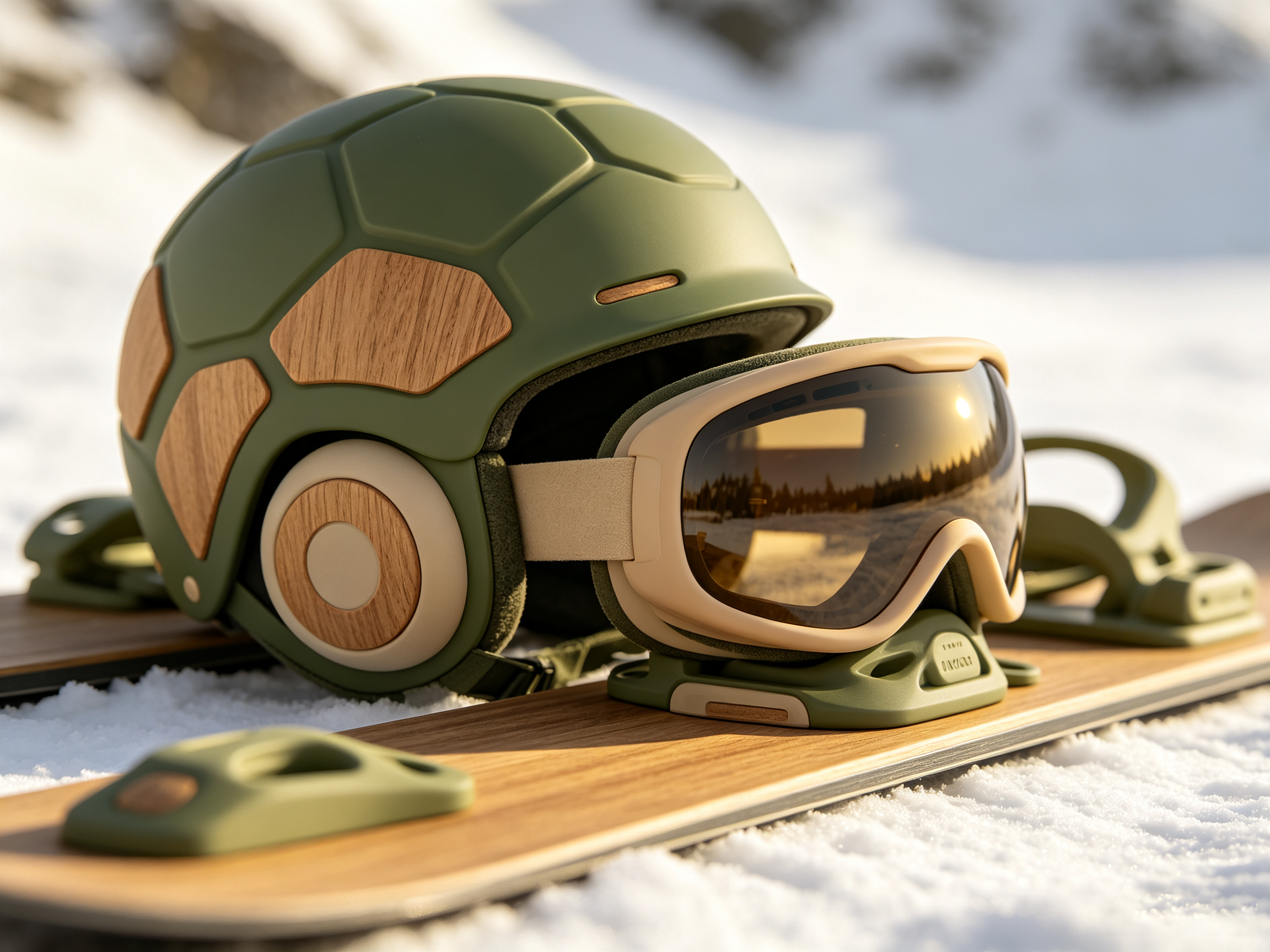 Ski equipment (helmet/snow goggles/fixer, etc.)，