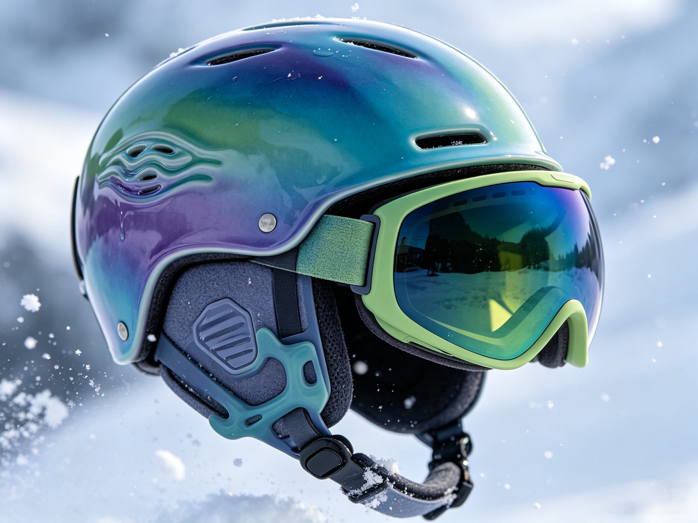 Ski equipment (helmet/snow goggles/fixer, etc.)，
