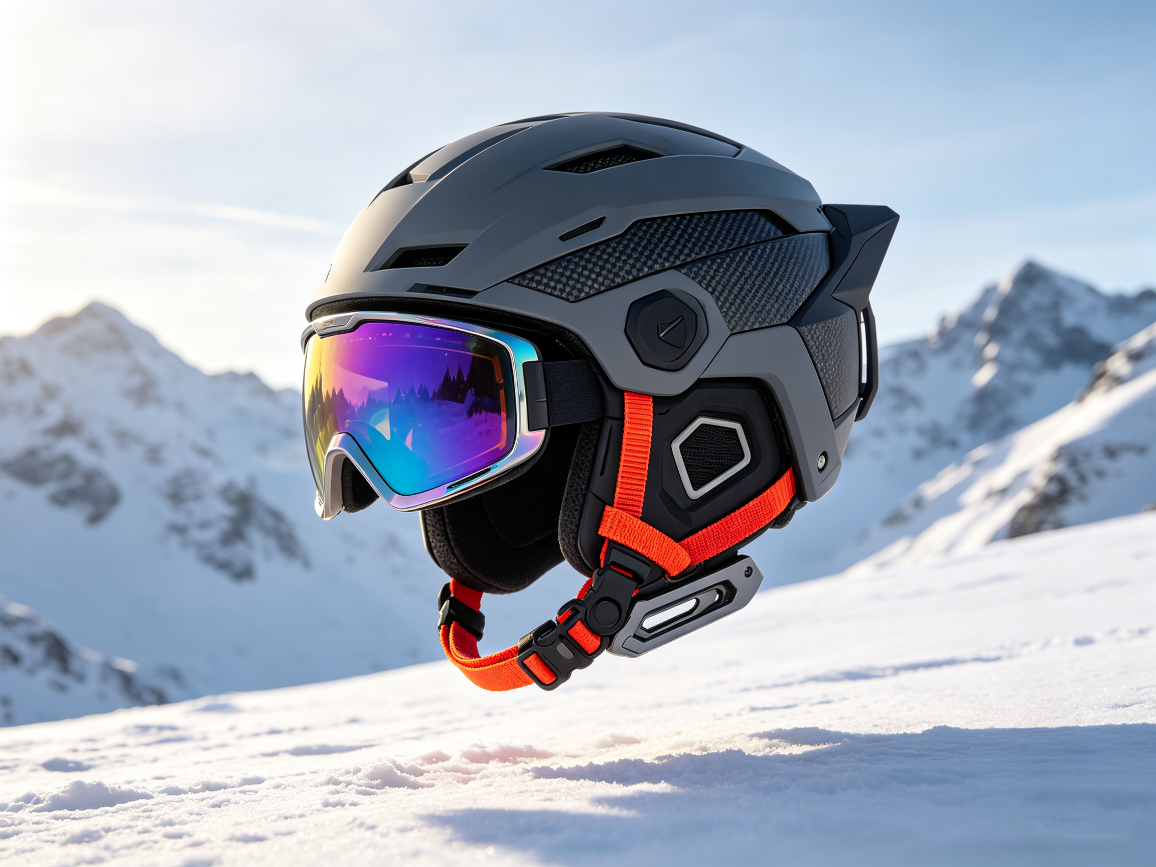 Ski equipment (helmet/snow goggles/fixer, etc.)，