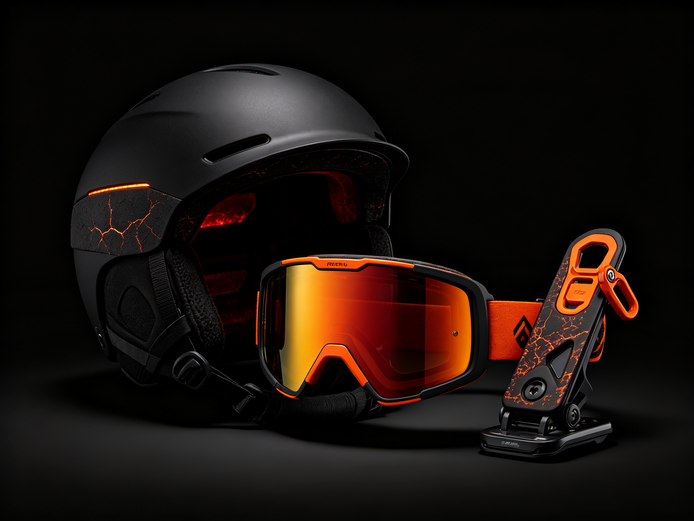 Ski equipment (helmet/snow goggles/fixer, etc.)，