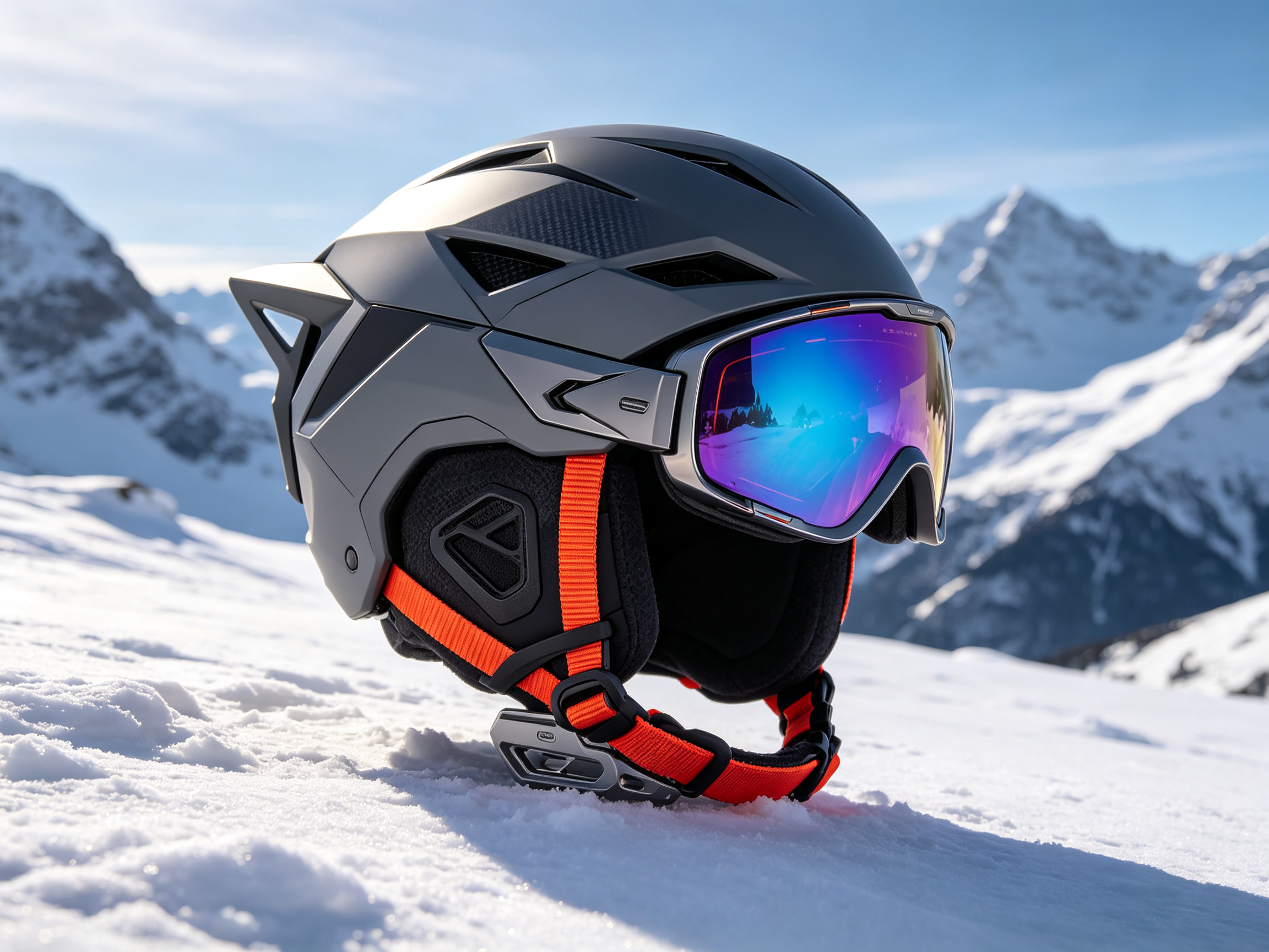 Ski equipment (helmet/snow goggles/fixer, etc.)，