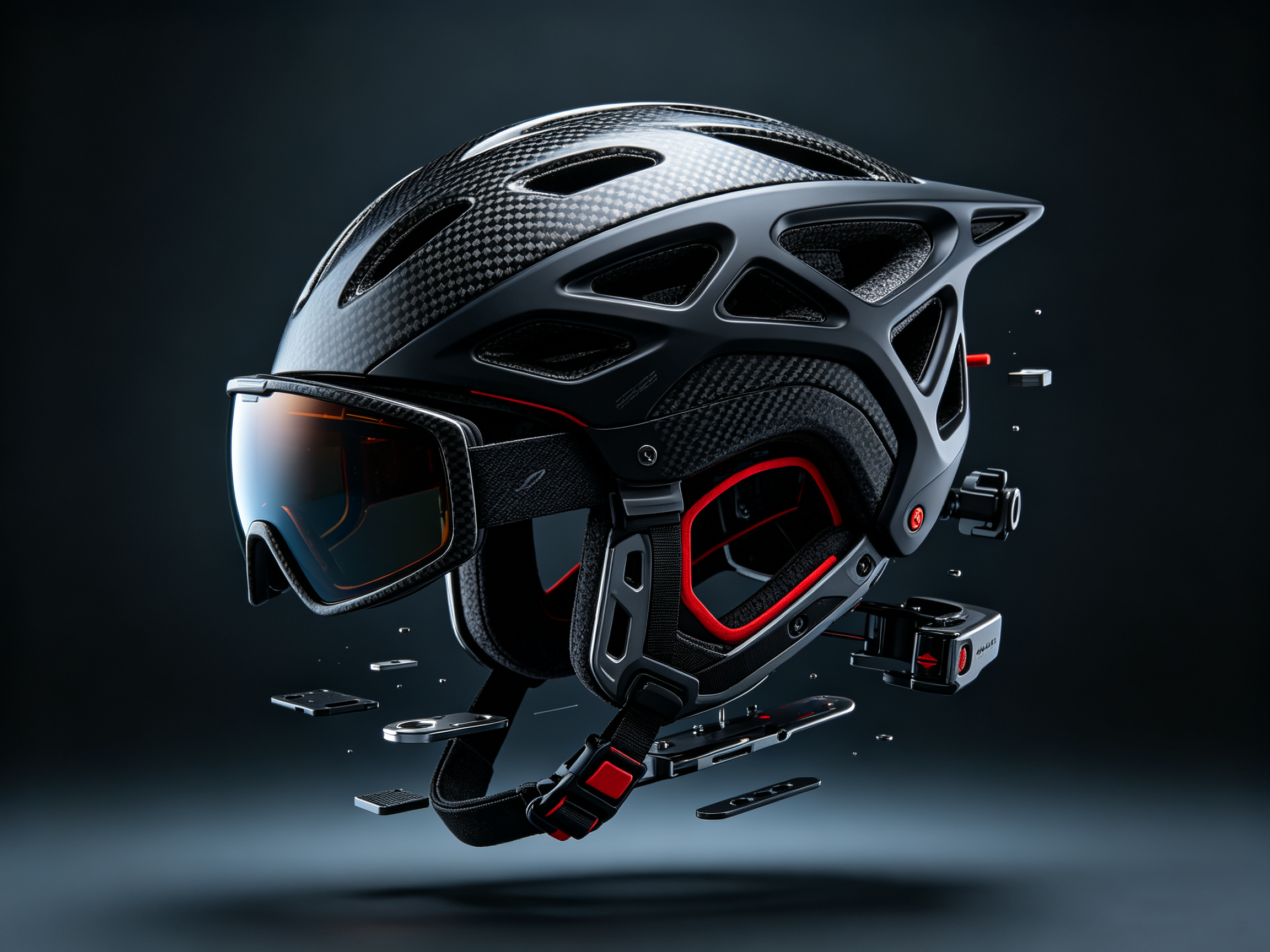 Ski equipment (helmet/snow goggles/fixer, etc.)，