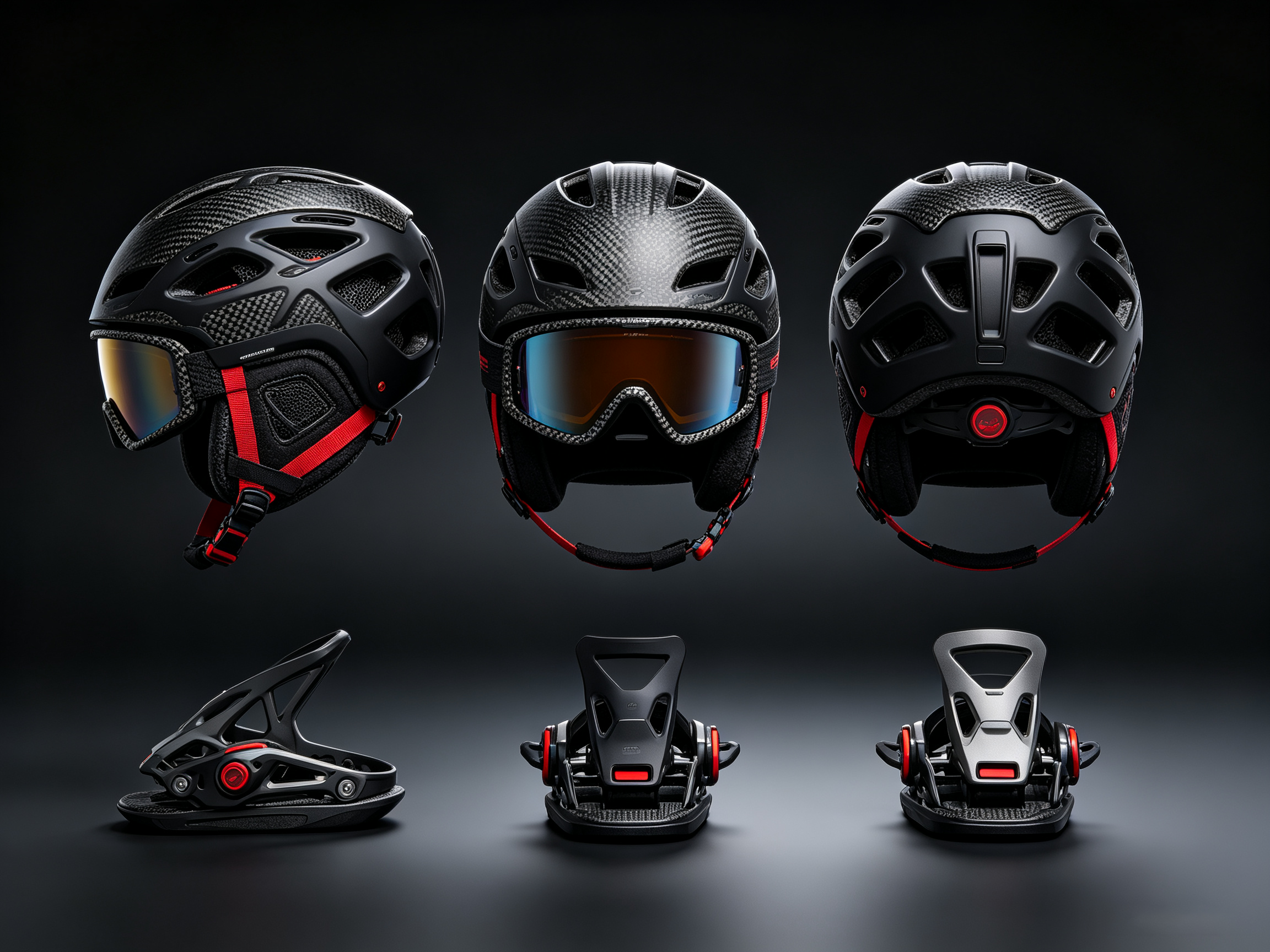 Ski equipment (helmet/snow goggles/fixer, etc.)，
