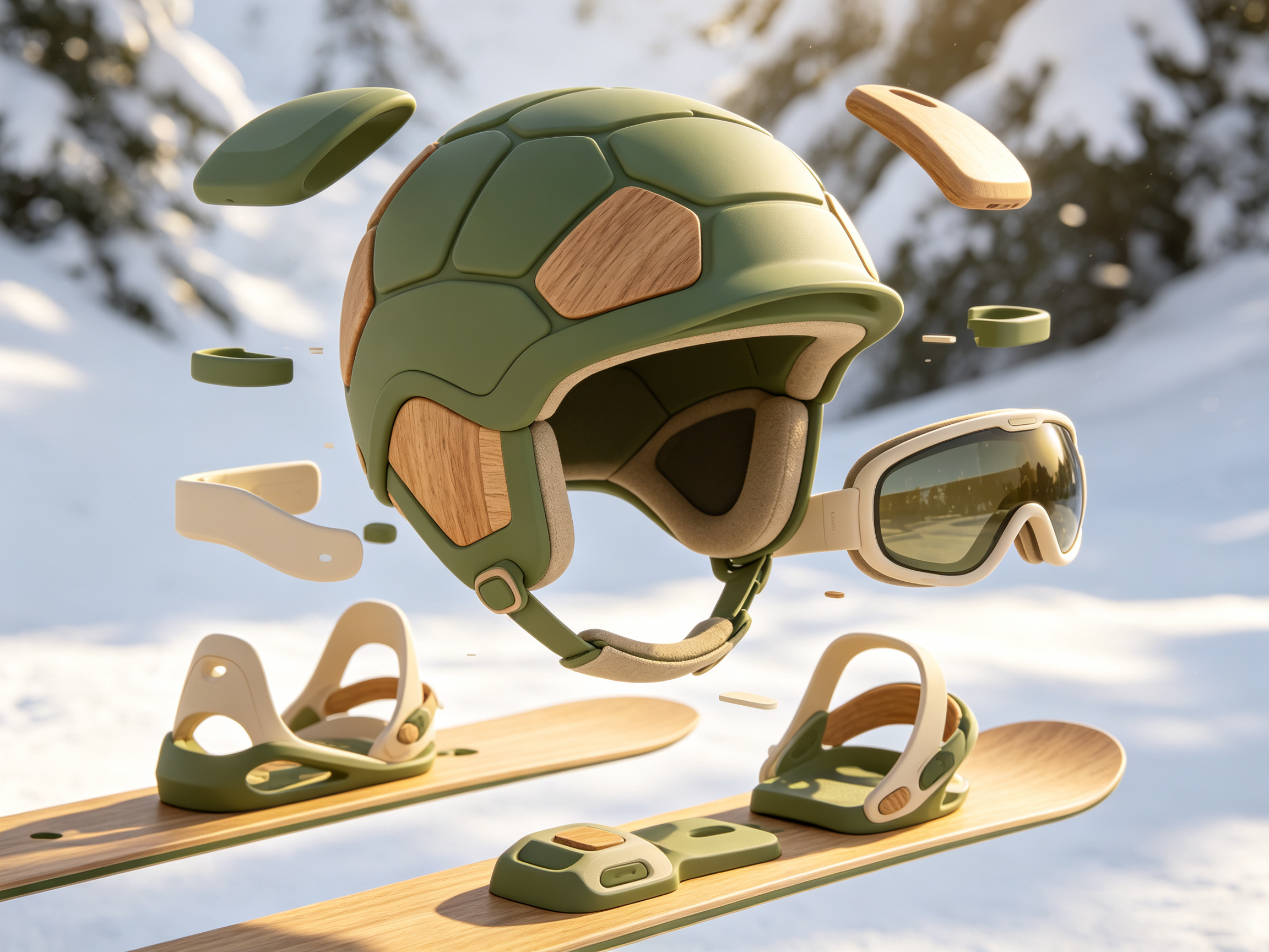 Skiing Equipment (Helmet/Ski Goggles/Bindings, etc.) 2，