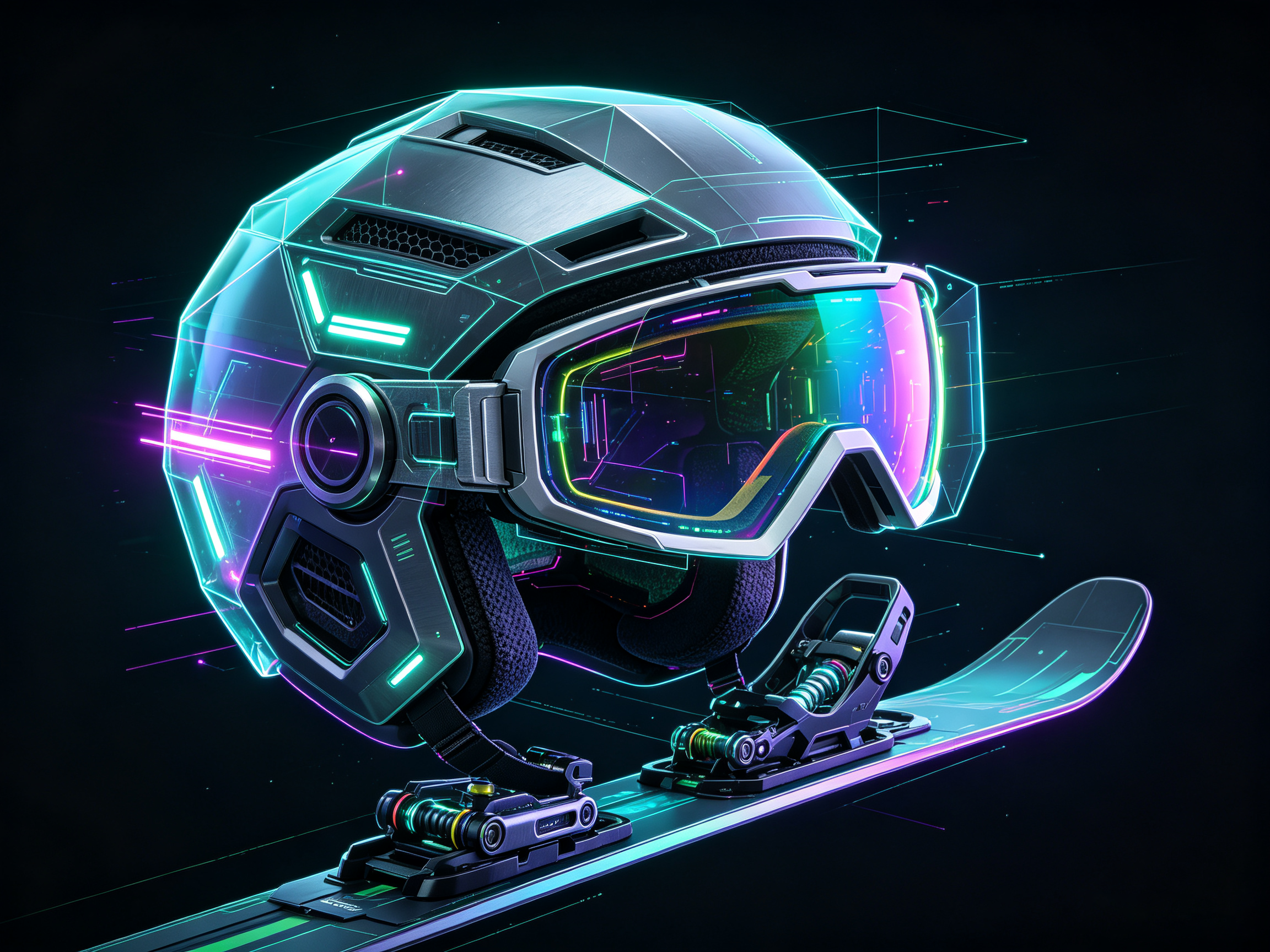 Skiing Equipment (Helmet/Ski Goggles/Bindings, etc.) 2，
