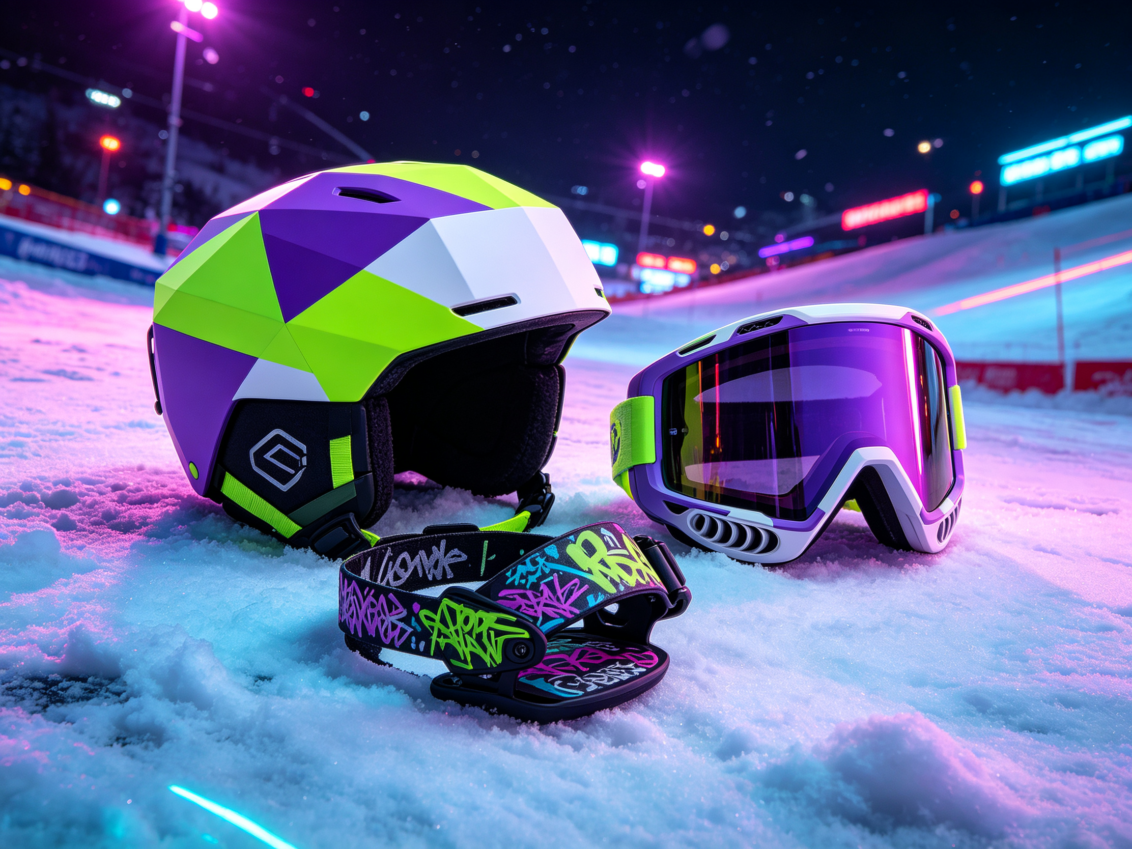 Skiing Equipment (Helmet/Ski Goggles/Bindings, etc.) 2，