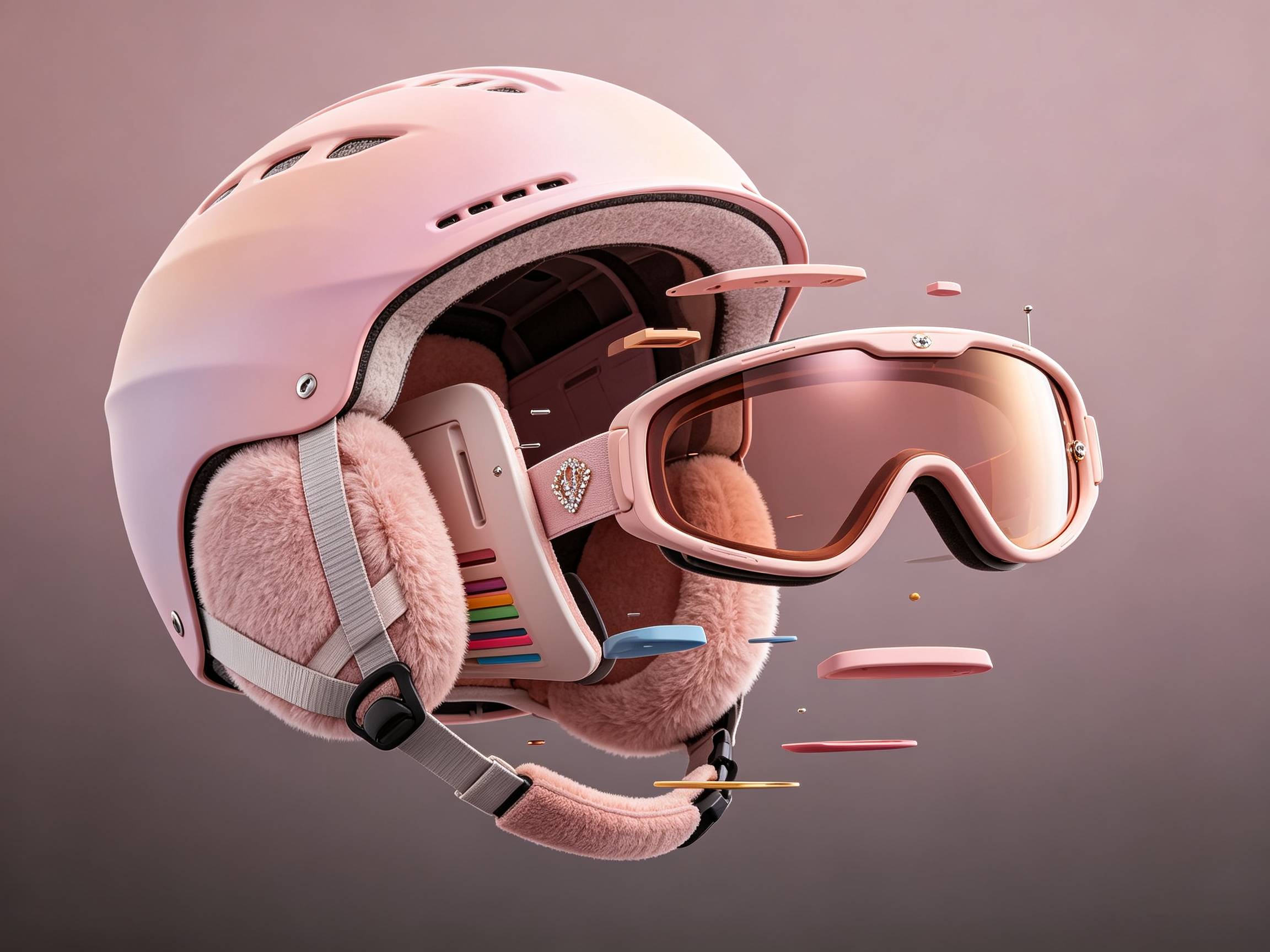 Skiing Equipment (Helmet/Ski Goggles/Bindings, etc.) 2，