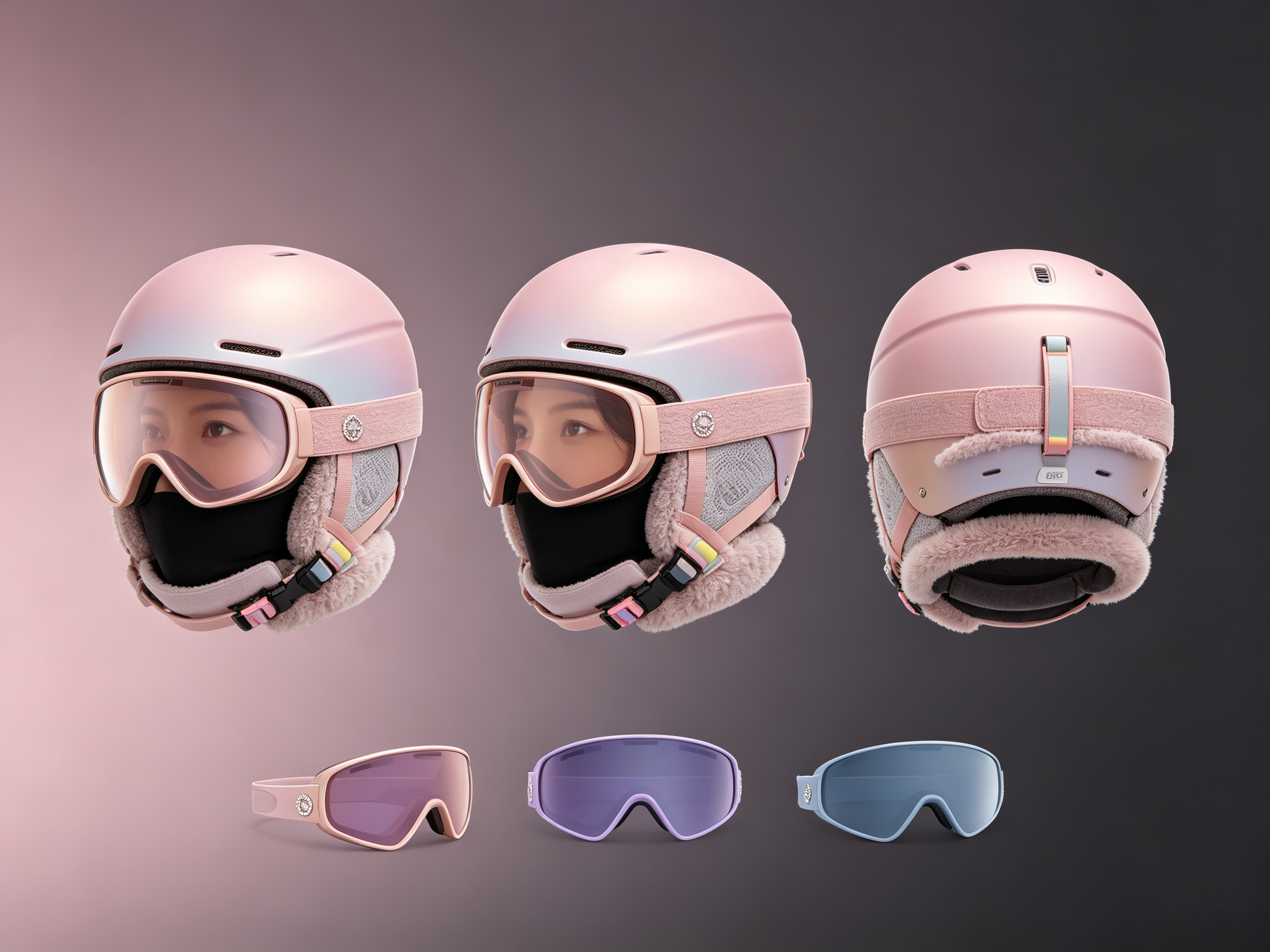 Skiing Equipment (Helmet/Ski Goggles/Bindings, etc.) 2，