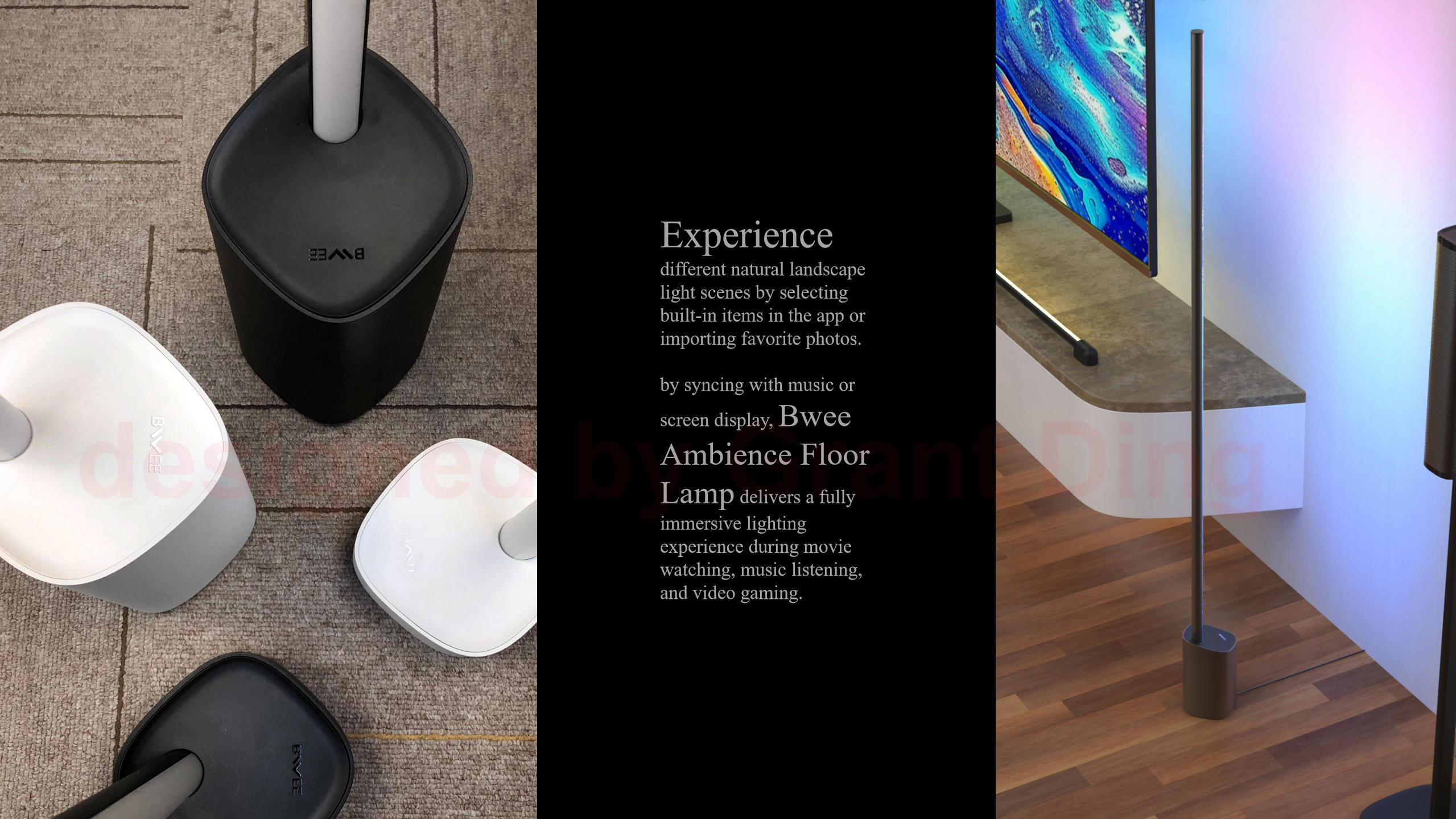 Smart home，Intelligent lighting，Ambience lighting，AI emotional light，Full color atmosphere light，Ambience floor lamp，acousto-optic synchronization，