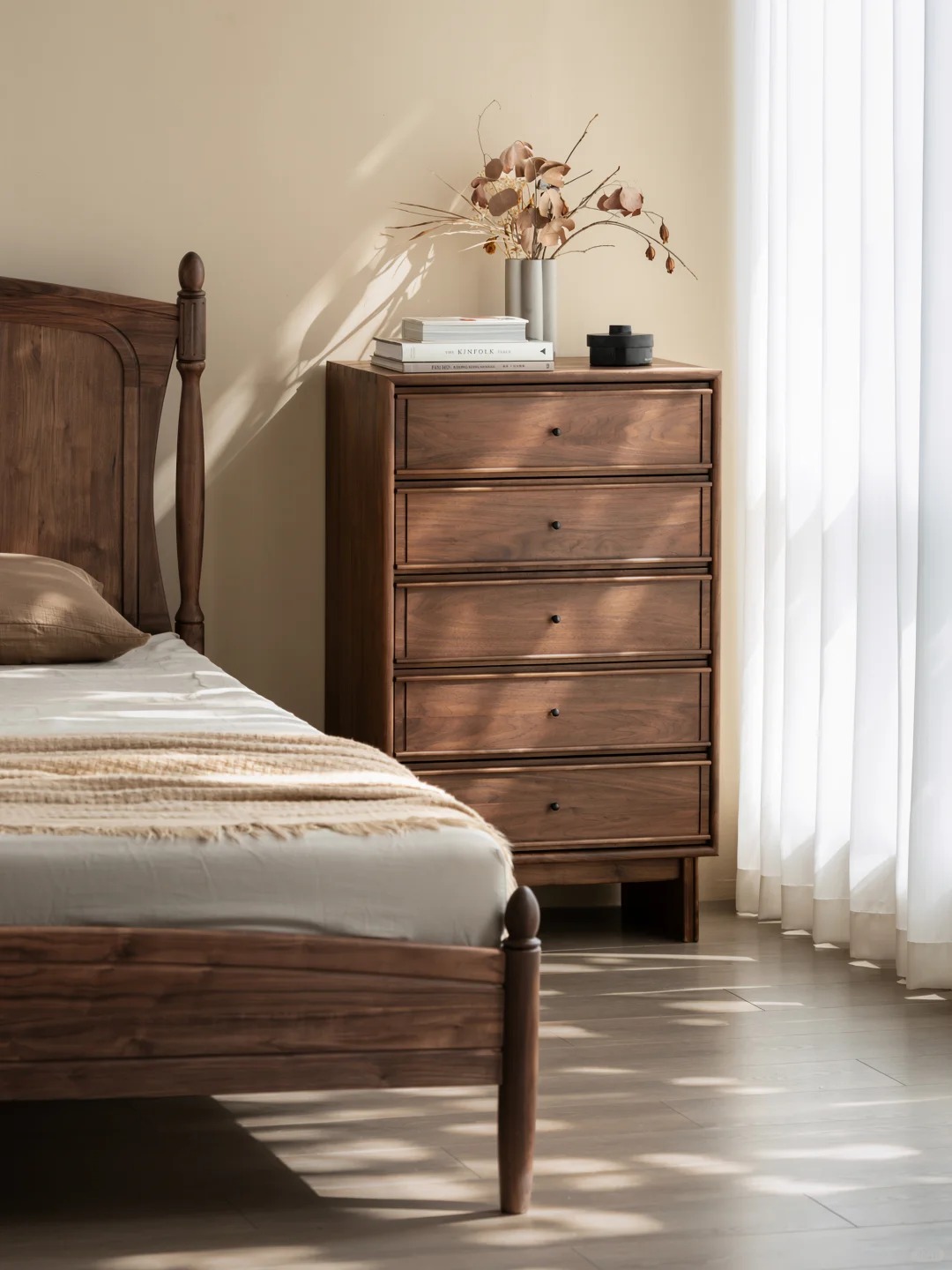 Bucket cabinet design，Residential Furniture，Black walnut furniture，Solid wood furniture，Original design，furniture design ，