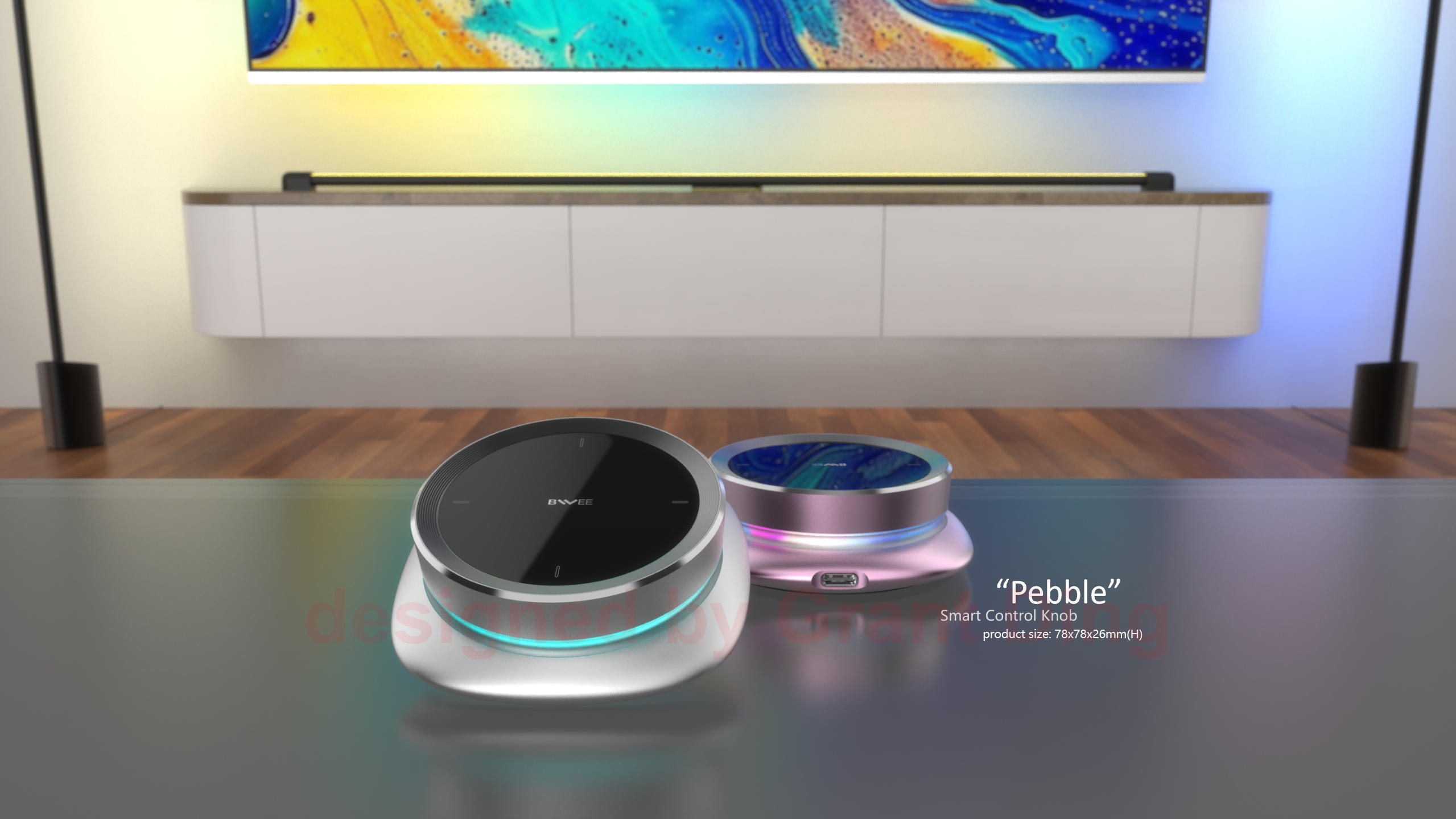 Smart home，Intelligent lighting，Remote control，knob，Full color atmosphere light，