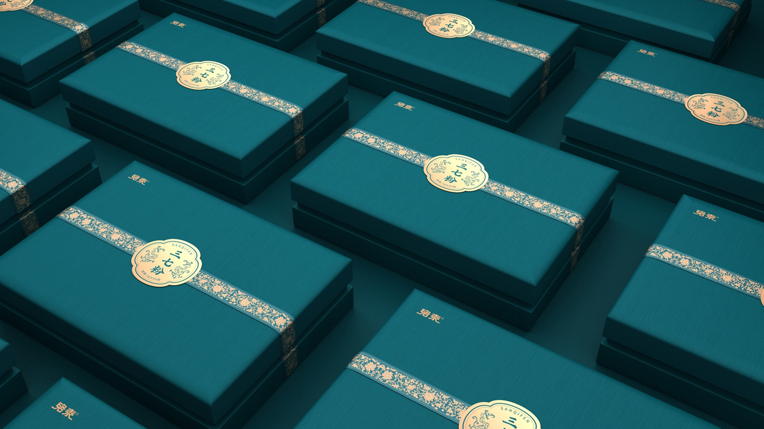 Packaging Design of Sanqi Powder，Tonic gift box packaging design，Packaging Design of Drug and Food Homologous Products，