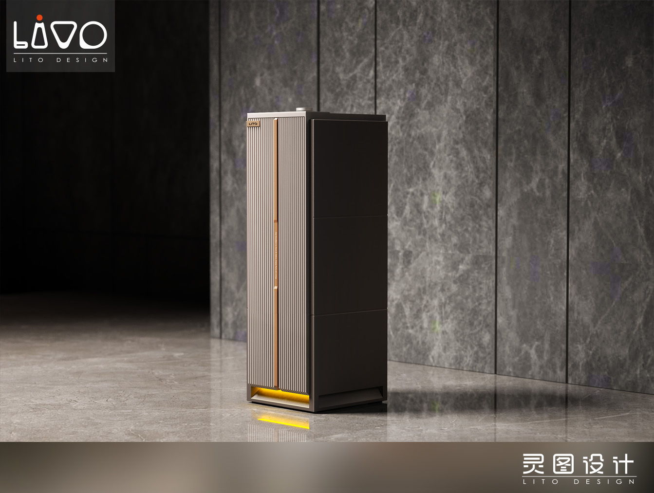 air cleaner，#Industrial Design，#Product design，# High-end appliances，# Spirit diagram design，# High-value small appliances，# Vertical appliances，#Appearance design，