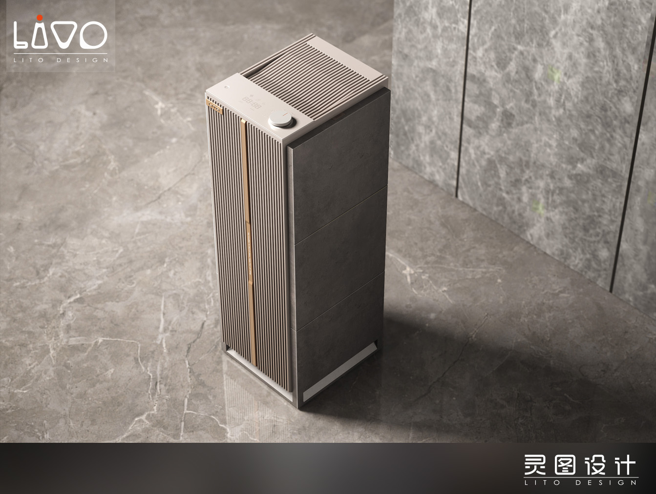 air cleaner，#Industrial Design，#Product design，# High-end appliances，# Spirit diagram design，# High-value small appliances，# Vertical appliances，#Appearance design，