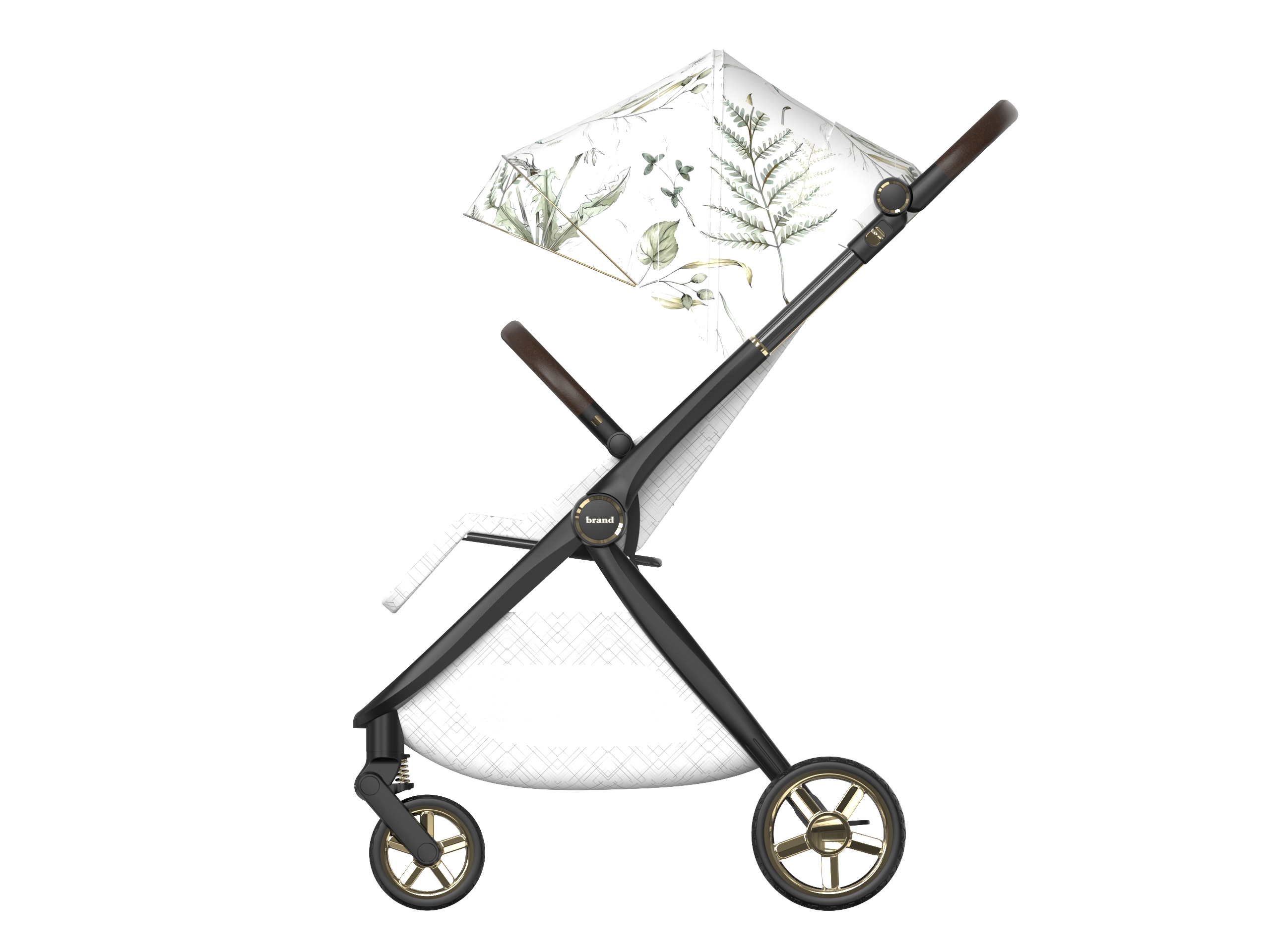 Exterior Design Portable Cart Light Luxury Maternal and Infant Travel Products，