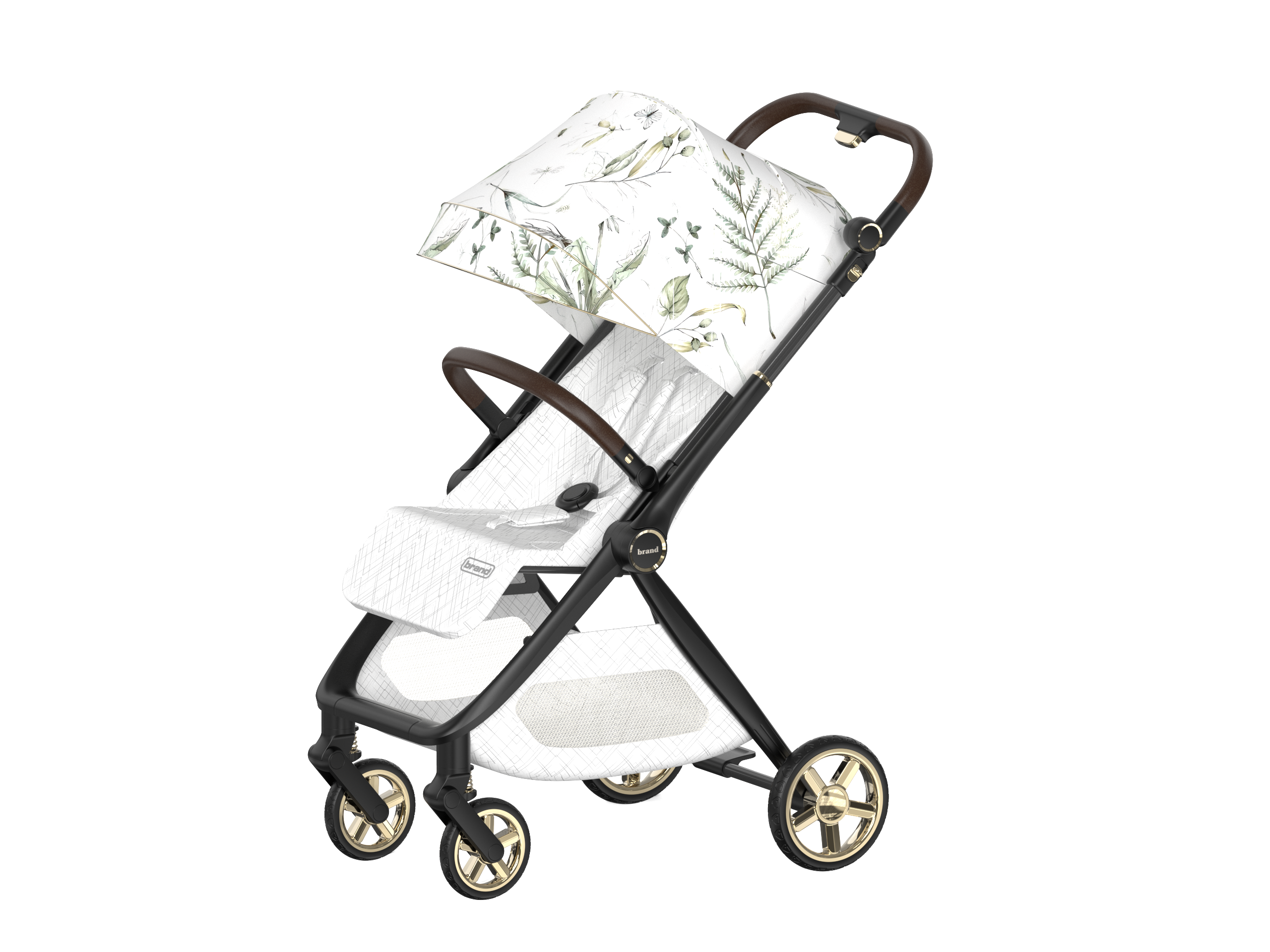Exterior Design Portable Cart Light Luxury Maternal and Infant Travel Products，