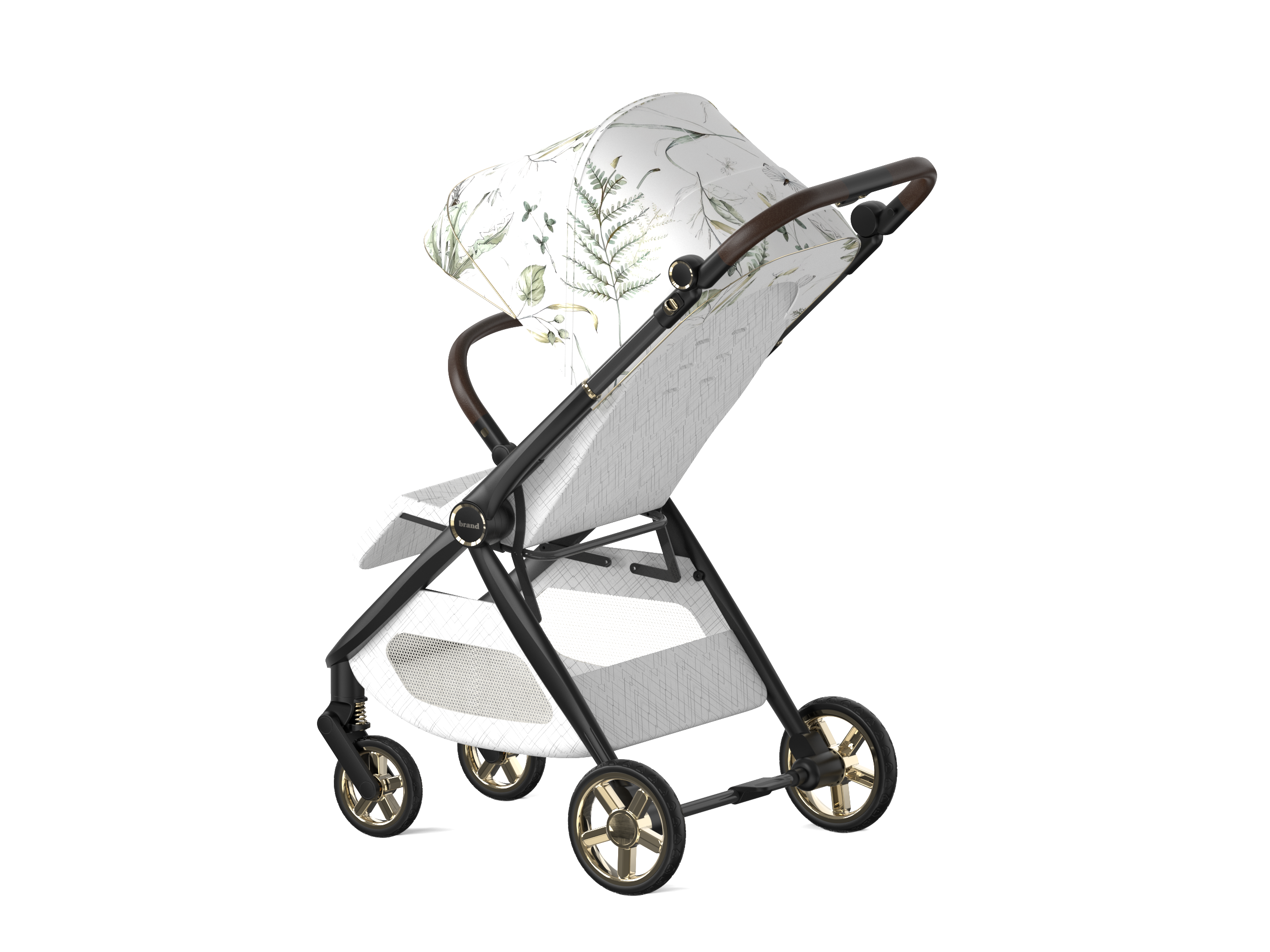 Exterior Design Portable Cart Light Luxury Maternal and Infant Travel Products，
