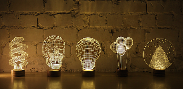 Planar 3D，LED lamp，Cheha，