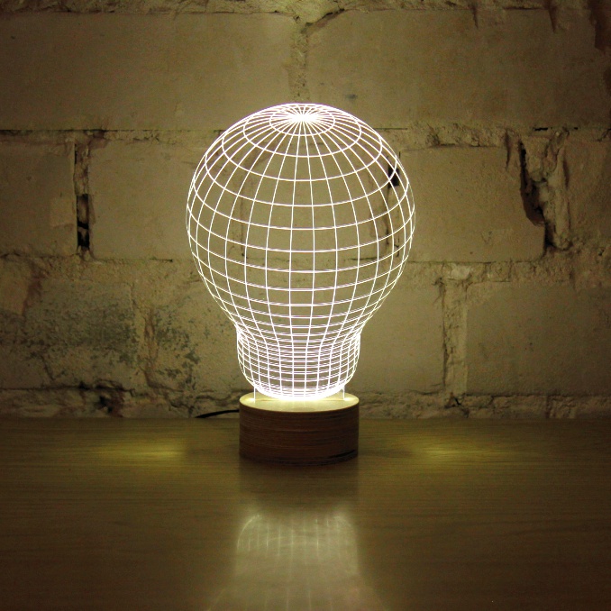 Planar 3D，LED lamp，Cheha，