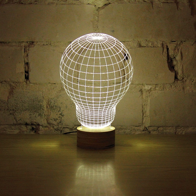 Planar 3D，LED lamp，Cheha，