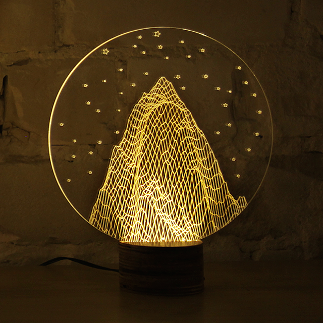 Planar 3D，LED lamp，Cheha，