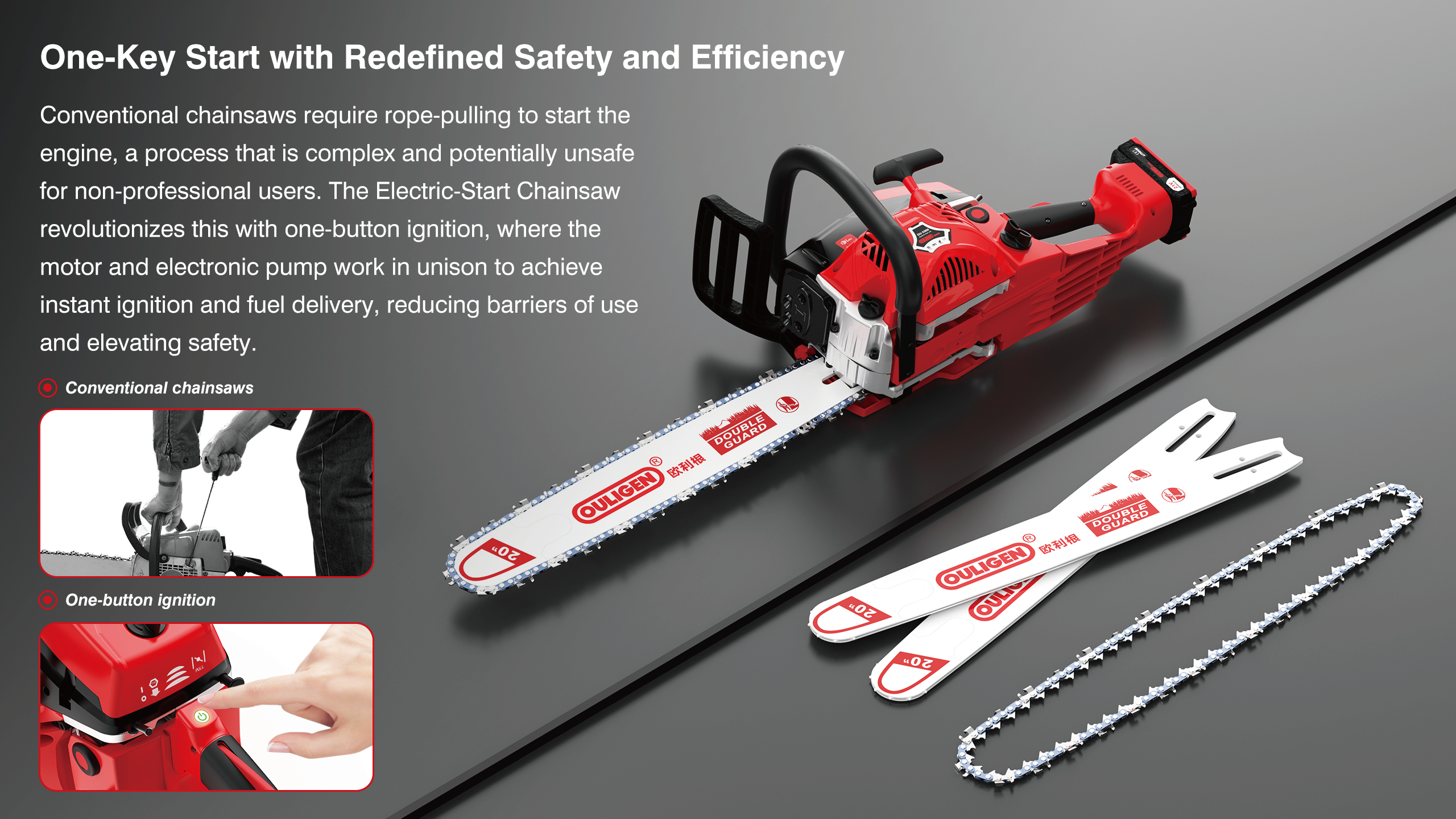 industrial design，product design，Tool design，Garden Machinery，gasoline chain saw，