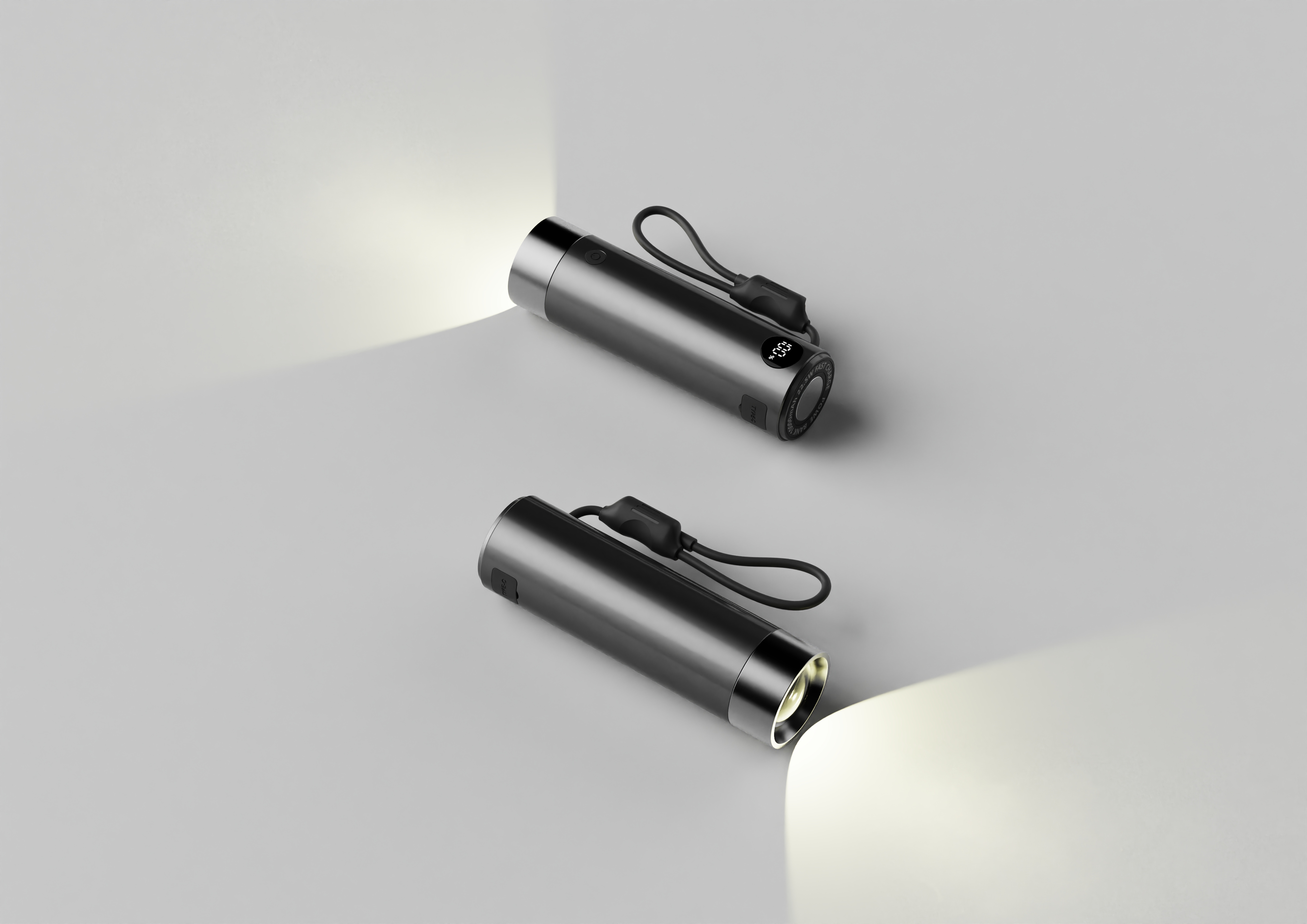 portable source，portable battery，product design，Flashlight，