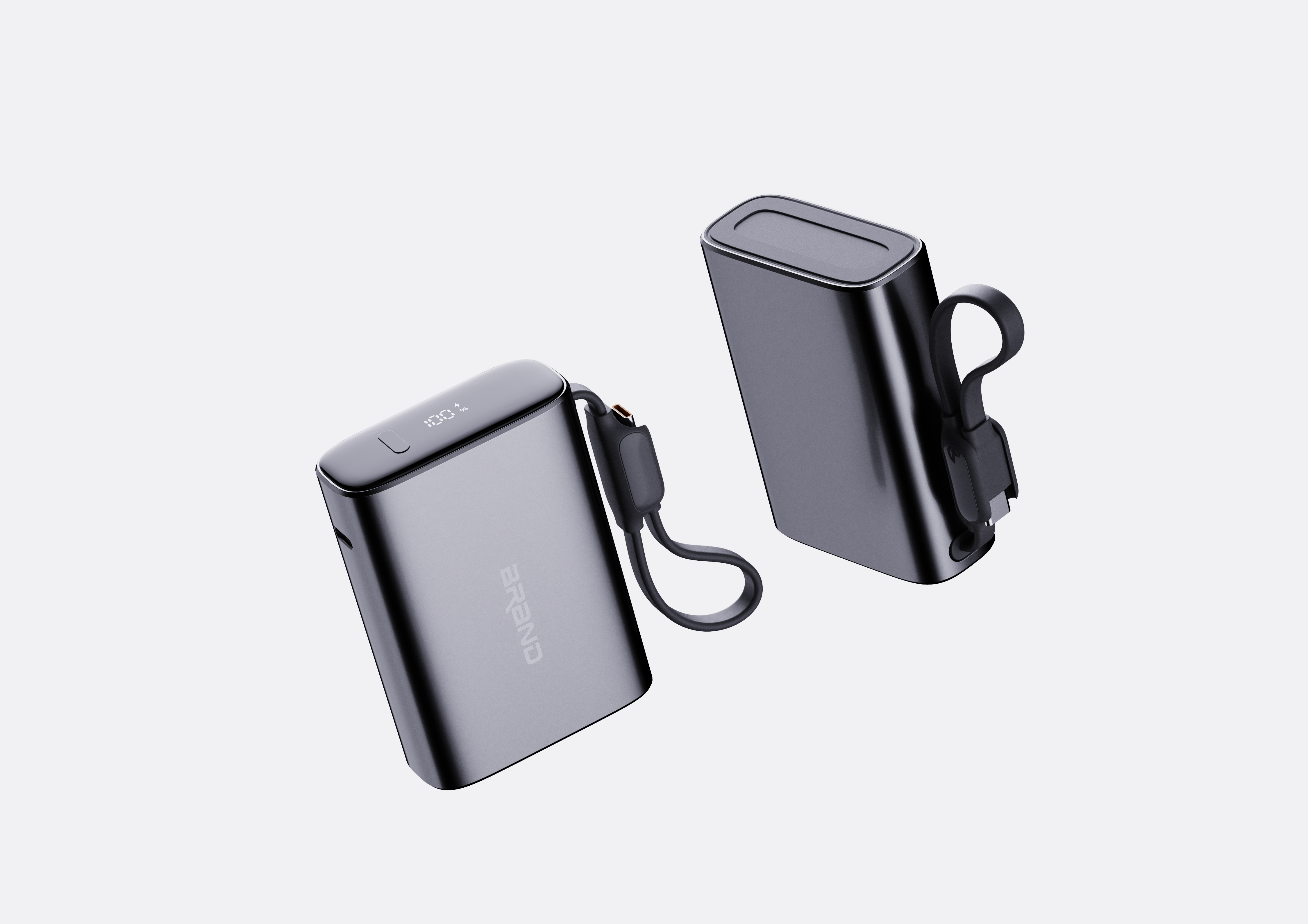 portable source，portable battery，Plug and unplug data cable，Aluminum alloy material，light，Small，