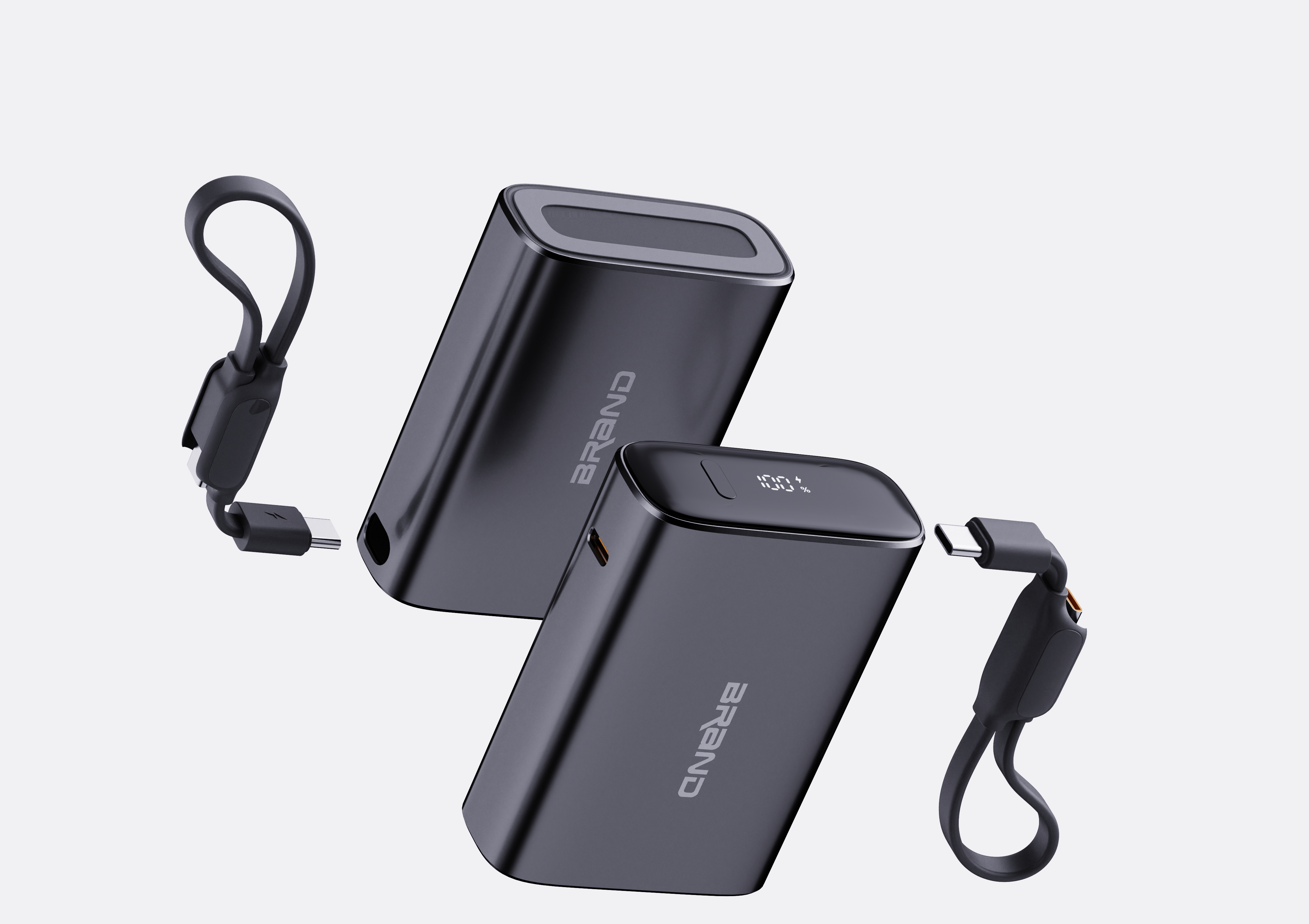 portable source，portable battery，Plug and unplug data cable，Aluminum alloy material，light，Small，