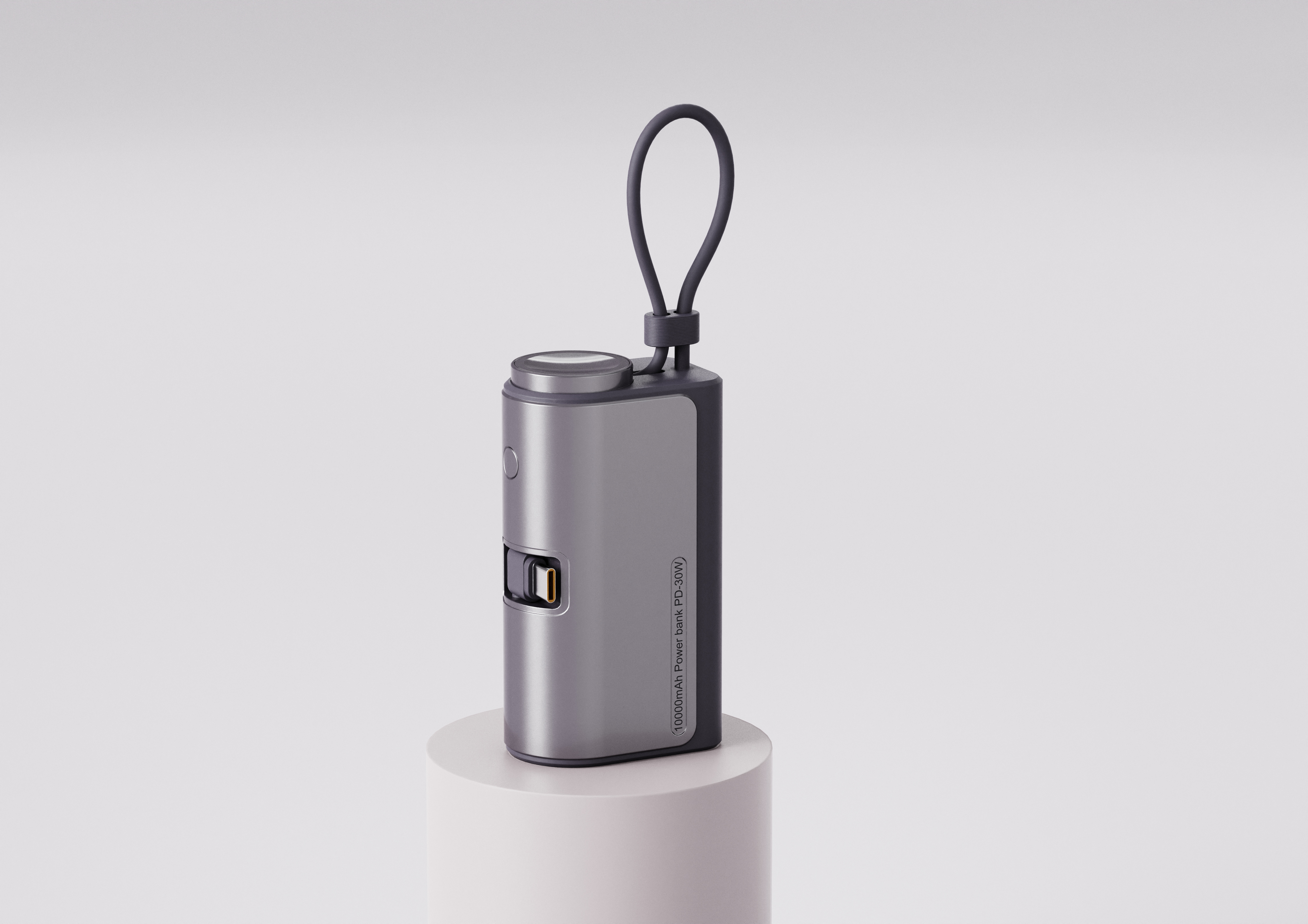 portable source，Modeling design，portable battery，Tail insertion，Watch charger，