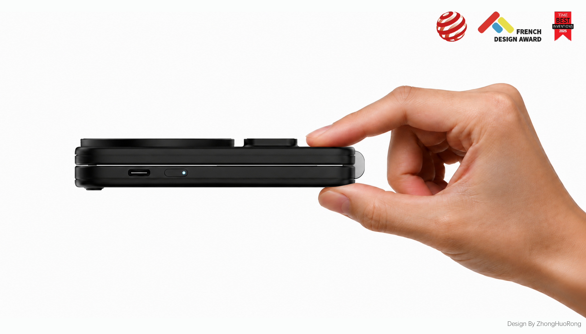 Original design，industrial design，product design，3C Consumer，Air-cooled portable three-in-one，Apple Family Barrel，