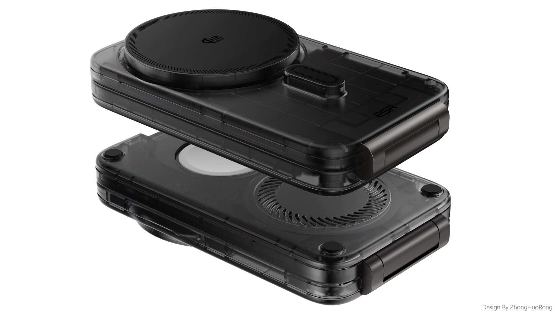 Original design，industrial design，product design，3C Consumer，Air-cooled portable three-in-one，Apple Family Barrel，
