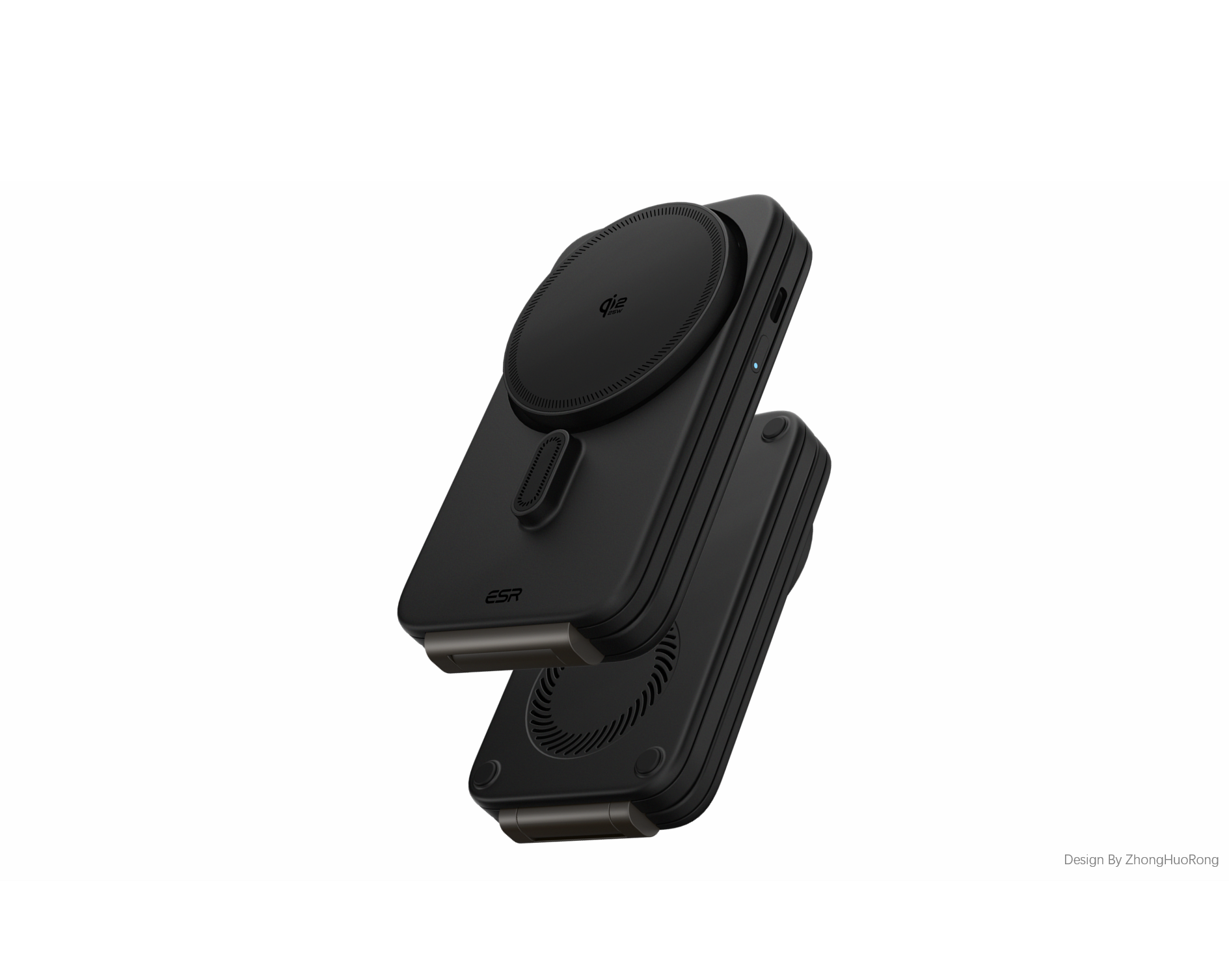 Original design，industrial design，product design，3C Consumer，Air-cooled portable three-in-one，Apple Family Barrel，