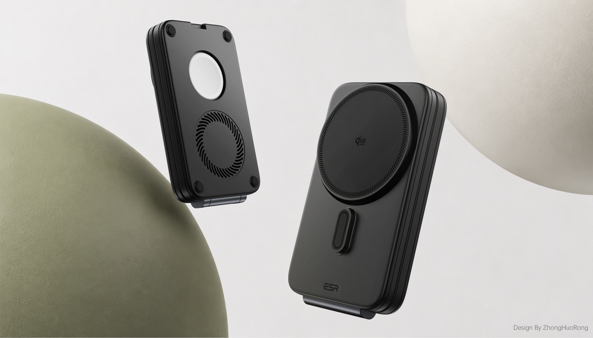 Original design，industrial design，product design，3C Consumer，Air-cooled portable three-in-one，Apple Family Barrel，