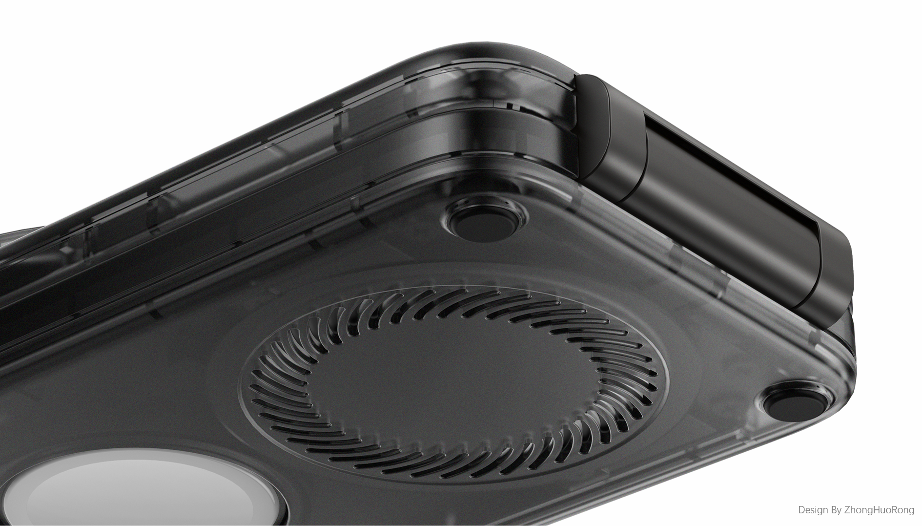 Original design，industrial design，product design，3C Consumer，Air-cooled portable three-in-one，Apple Family Barrel，